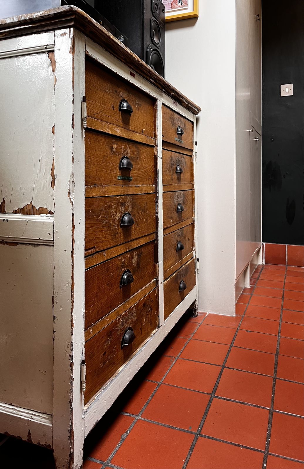 Rustic French Haberdashery Drawers photo for sale