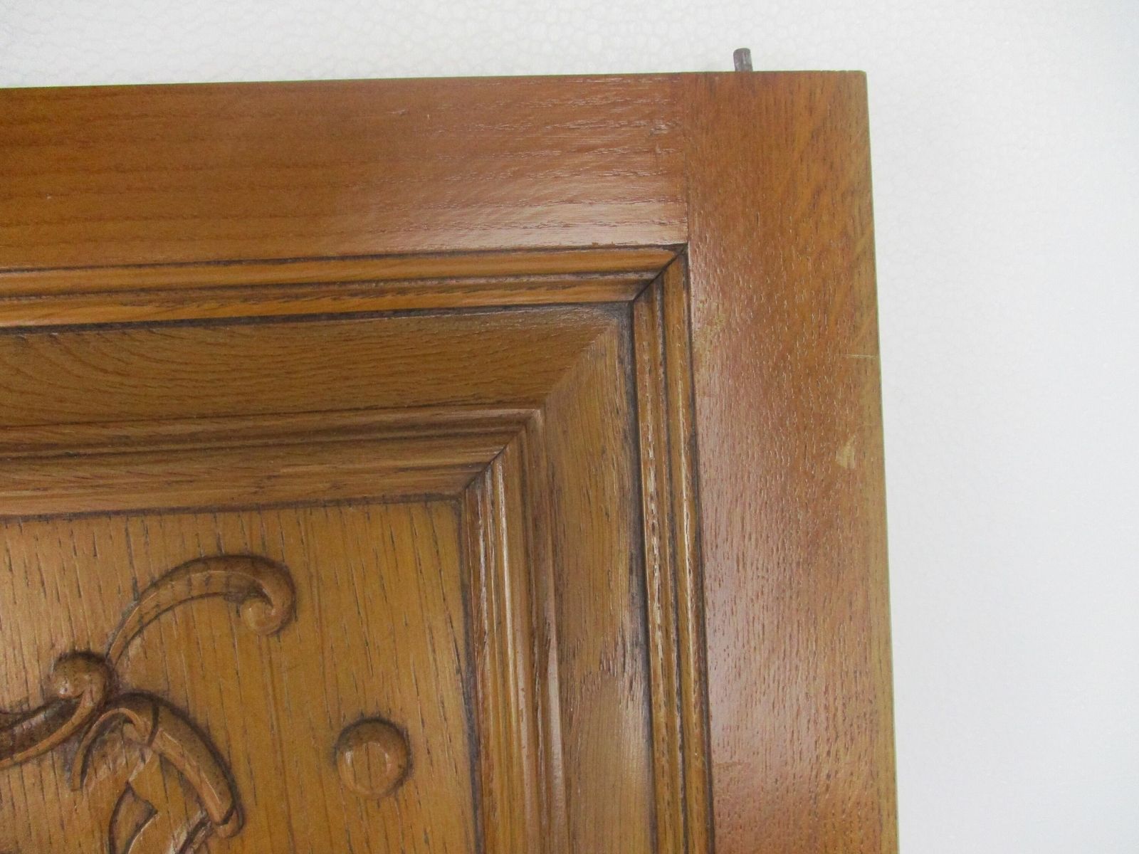 Pair  Hand Carved Wooden  Door Panels Reclaimed Architectural Medieval Style photo 223.0