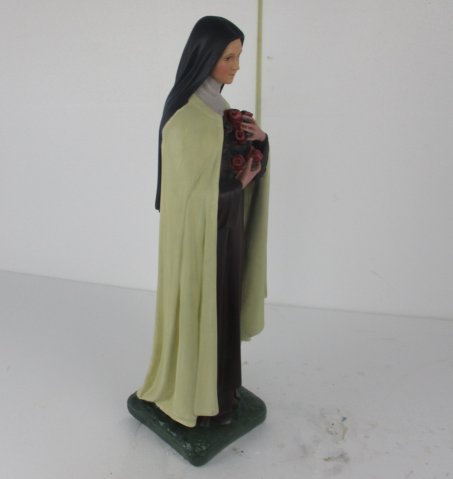 Statue Plaster St Therese Lisieux Little Flower Of Jesus Gorgeous Face Chapel Ch photo buy