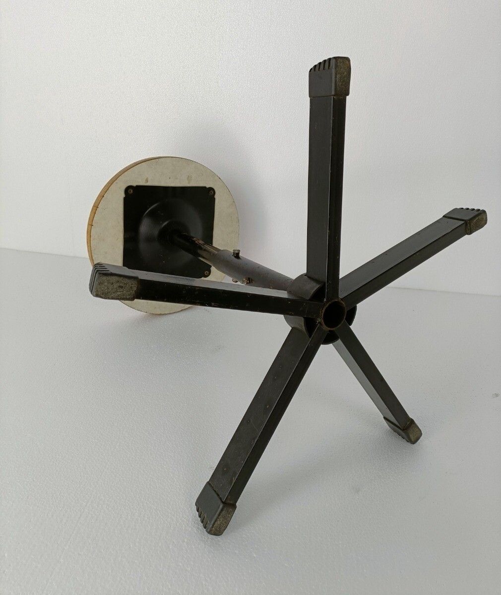 Fifties Swivel Plywood Industrial Adjustable Stool Chair Loft Modernist photo vinterior
