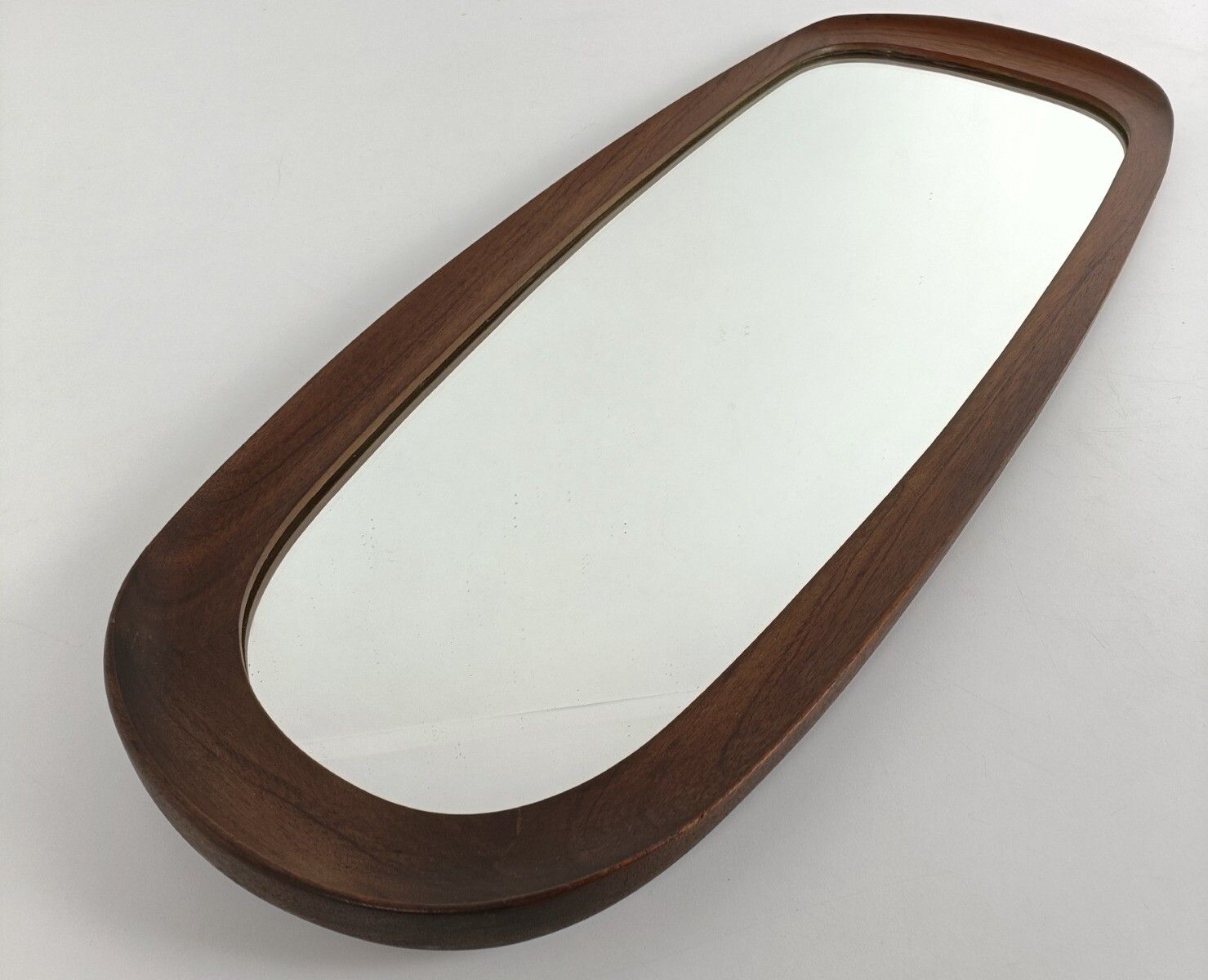 Stunning Teak Mid Century Mirror 1960s Era Aksel Kjersgaard Danish Modern Scandi photo Home Decor