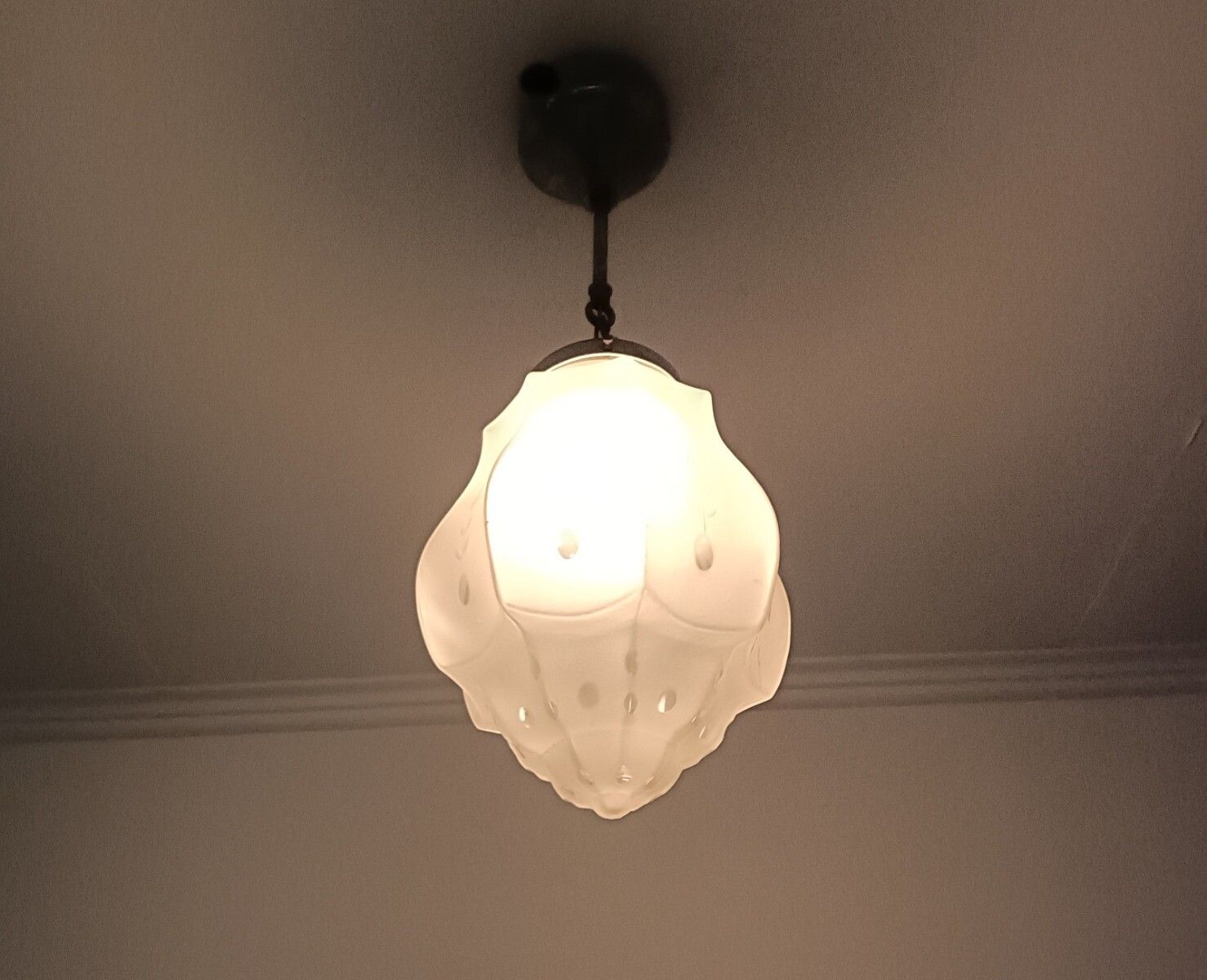 photo furniture Skyscraper Pendant Lantern Chandelier  Ceiling Light Frosted Etched Glass Art De