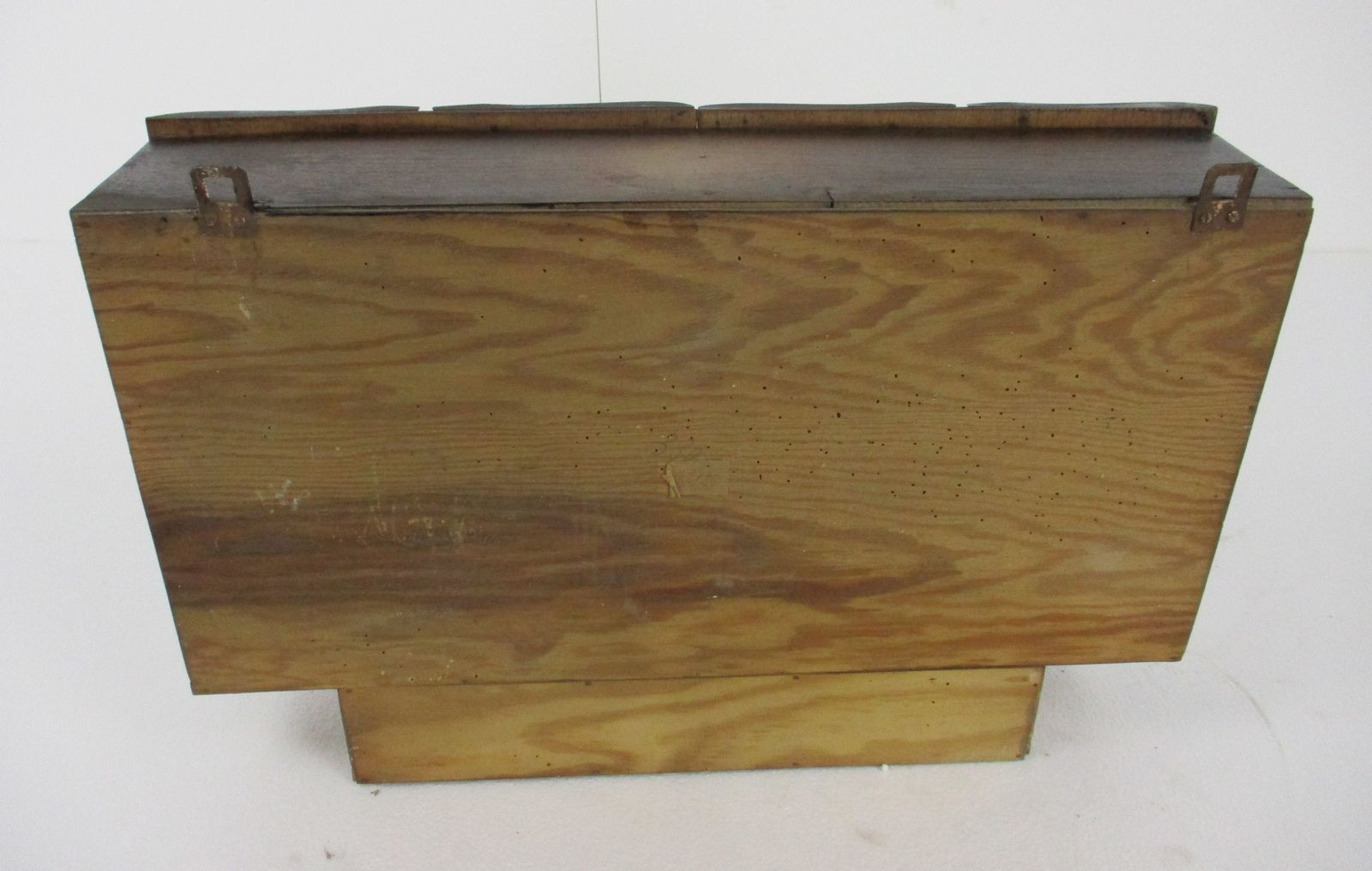photo for sale Large Apothecary Bathroom Medicine Kitchen Cabinet Wood Art Deco Cut Glass