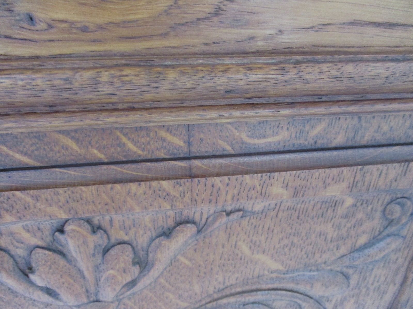 Pair Antique Hand Carved Wood Door Panels Reclaimed Architectural Flower Baskets photo 297.0