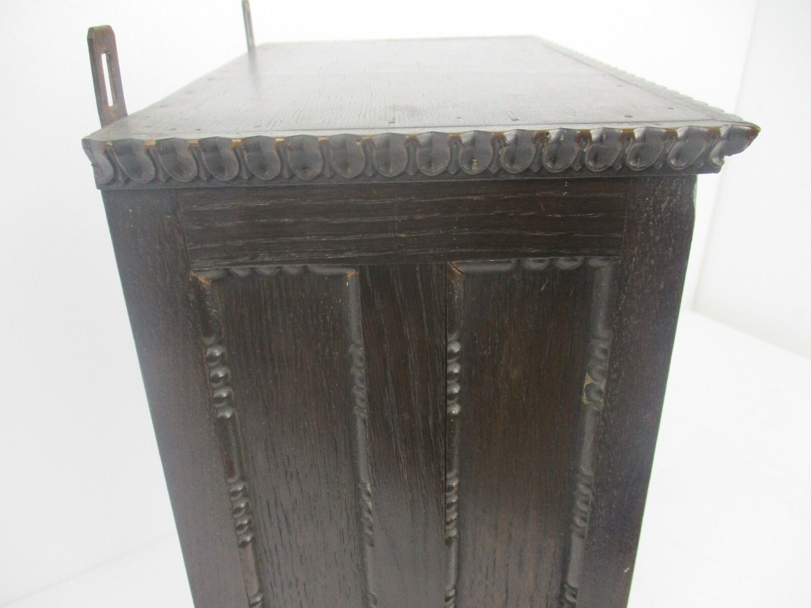 Kitchen Medicine Apothecary  Bathroom Cabinet  Carved Wood Ornate Hobnails photo buy