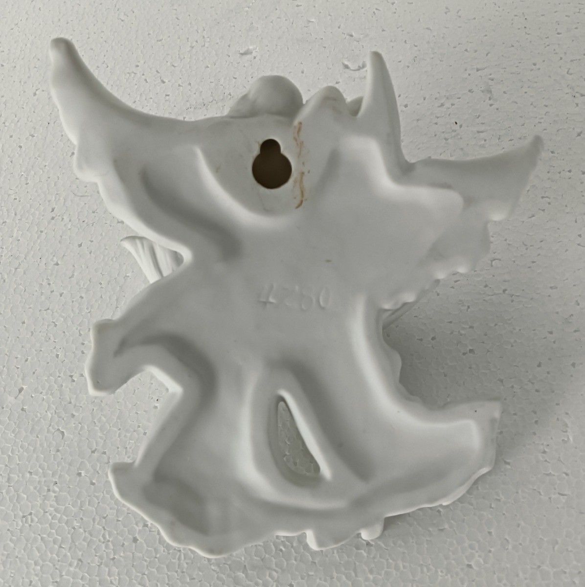 Bisque Porcelain Antique Holy Water Font Vessel Angels Gorgeous Christianity photo buy