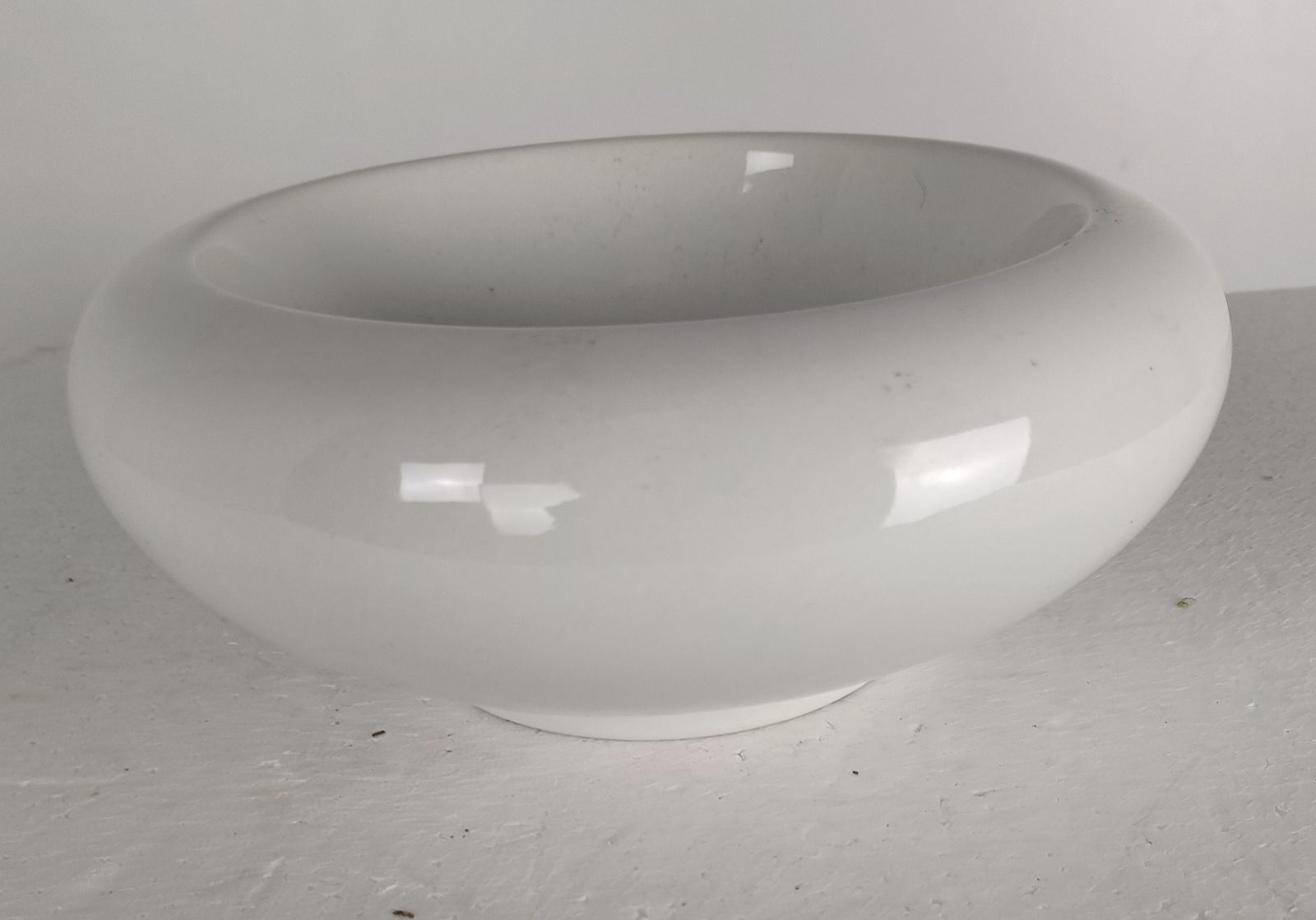 Pino Spagnolo For Sicart Italy, 1960/70's Space Age Dish Bowl Collector White photo Home Decor