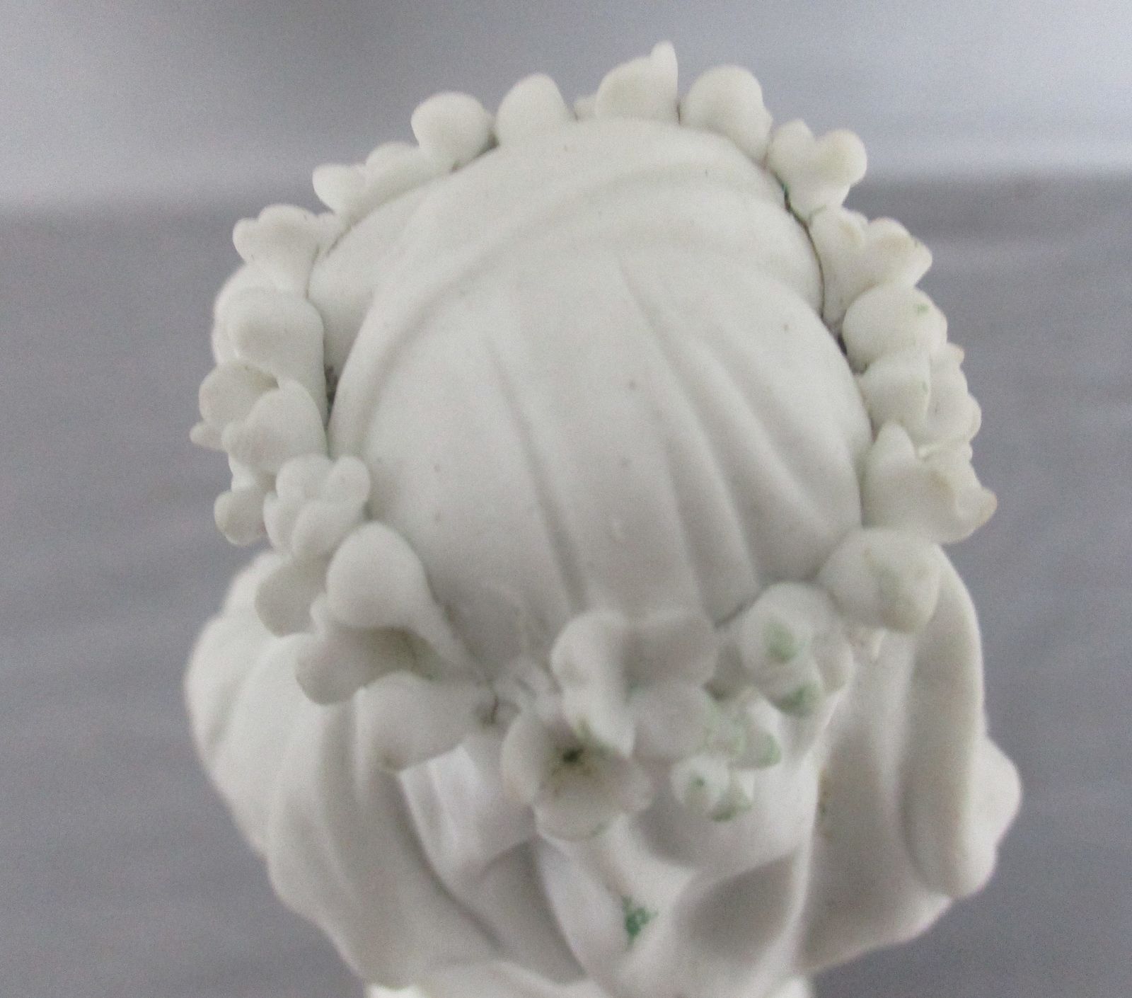 Antique Bisque Porcelain Statue Virgin Our Lady Mary Madonna With Infant Jesus F photo vintage