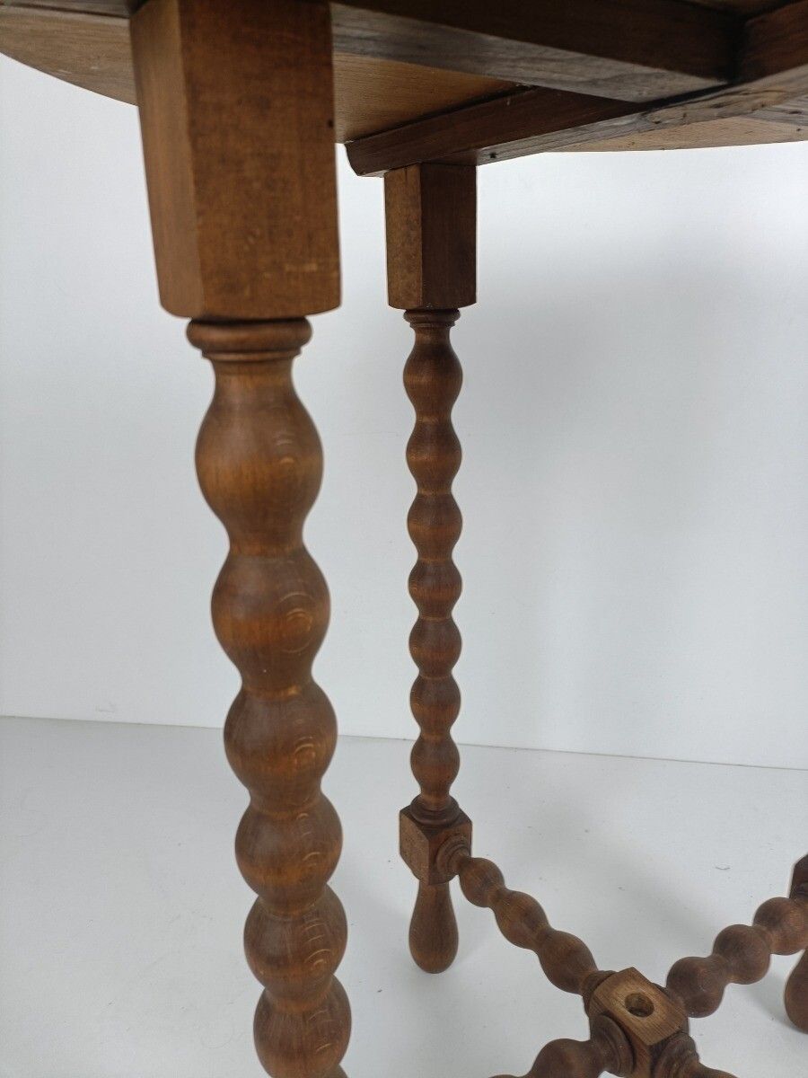 Large Bobbin Legs Wooden Side Wine Table Pedestal Plant Bonsai Stand Georgian Ba photo 323.0