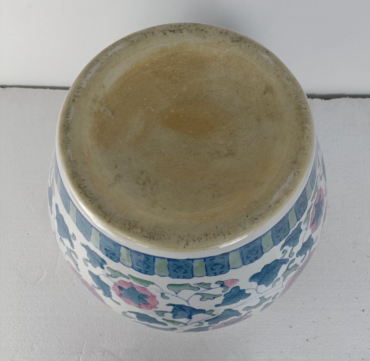 Vintage Chinese Porcelain Enamel Koi Fish Bowl Planter Vase  Cachepot Flower Pot photo 202.0