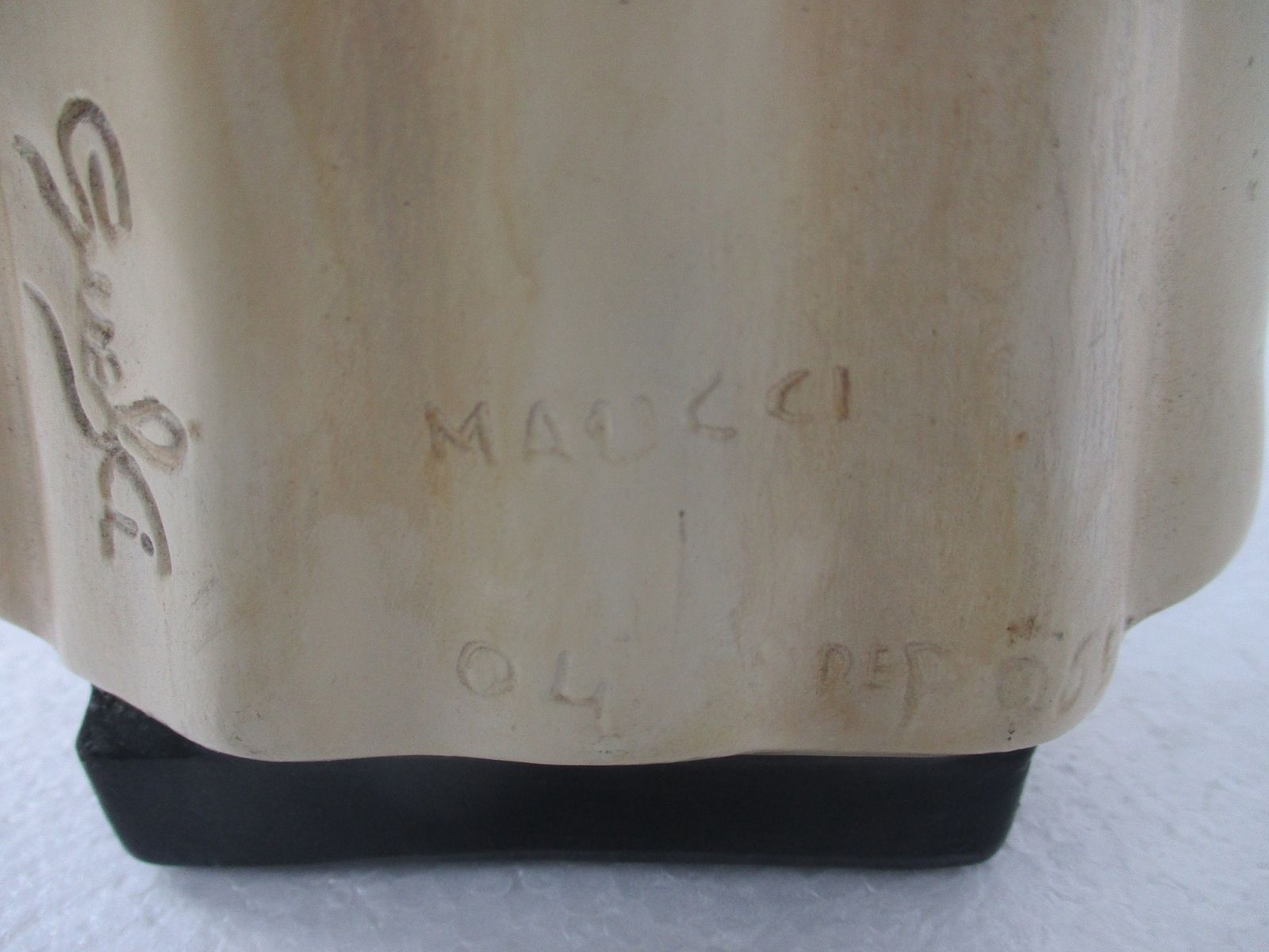 photo furniture Art Deco Our Lady At Den Staak Koersel  Belgian Statue Plaster Htf Collector Vir