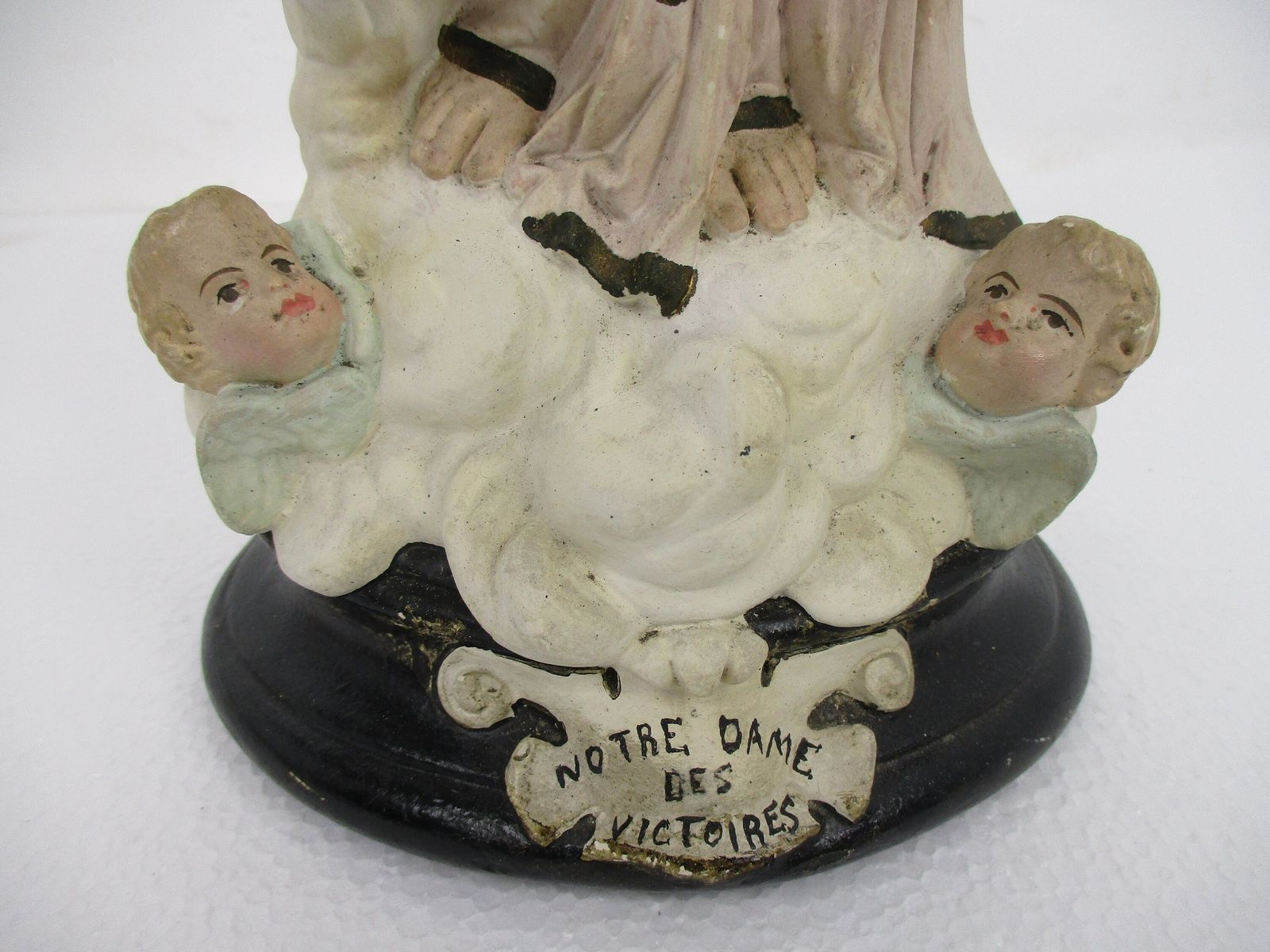 Beautiful Our Lady Of Victories Infant Child Plaster Notre Dame Victoire Angels photo Art