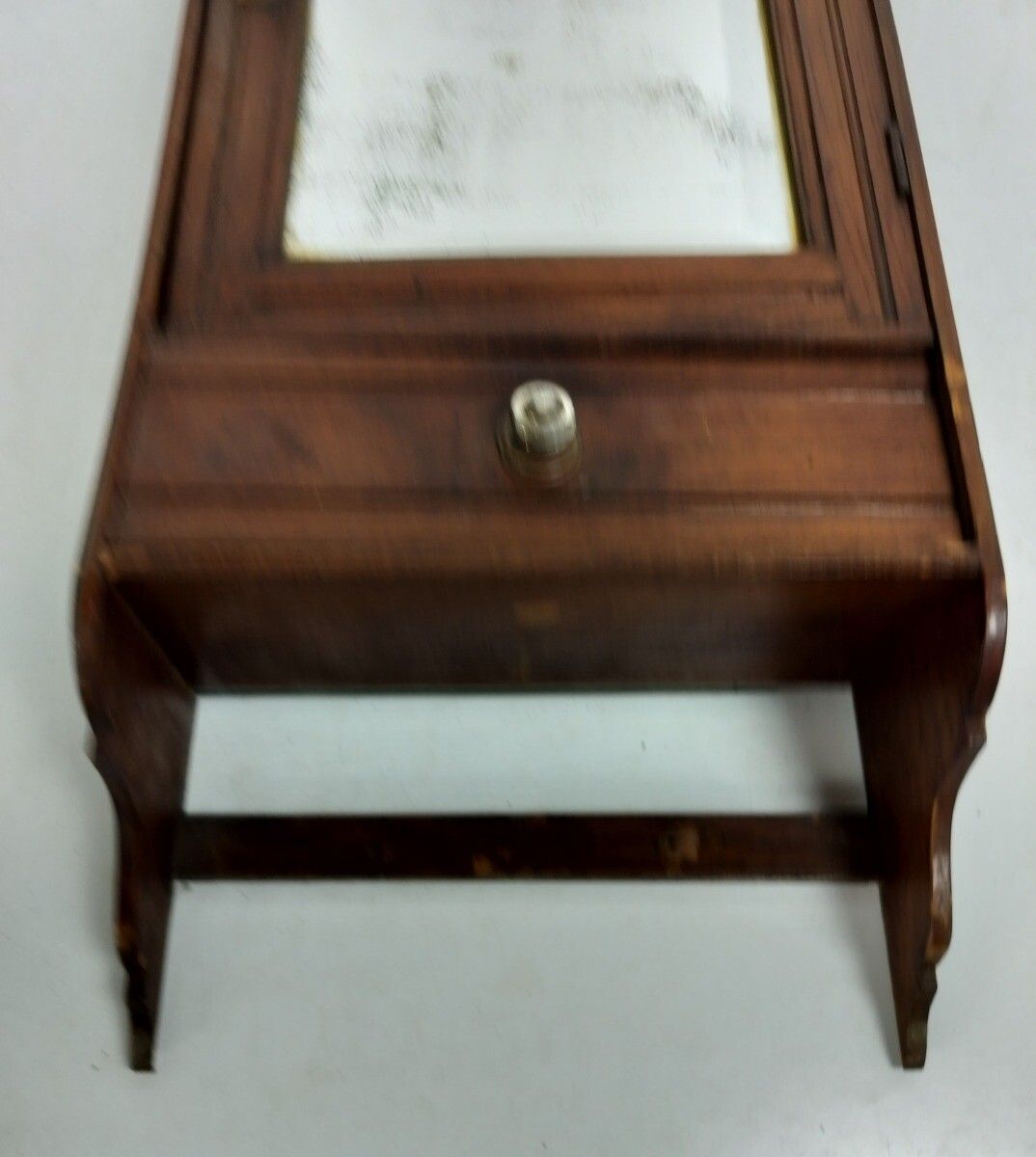 Furniture Antique Pharmacy Medicine Apothecary Cabinet Wood Beveled Glass Barn Farmhouse S photo