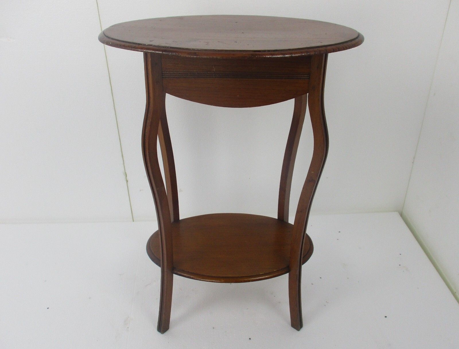 Art Nouveau Pedestal Side Occassional Table Plant Bonsai Stand Two Tier Antique photo furniture