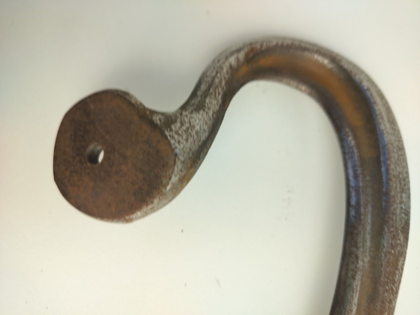 Large Art Nouveau  Antique Iron Door Pull Push Handle Reclaimed Architectural photo vinterior