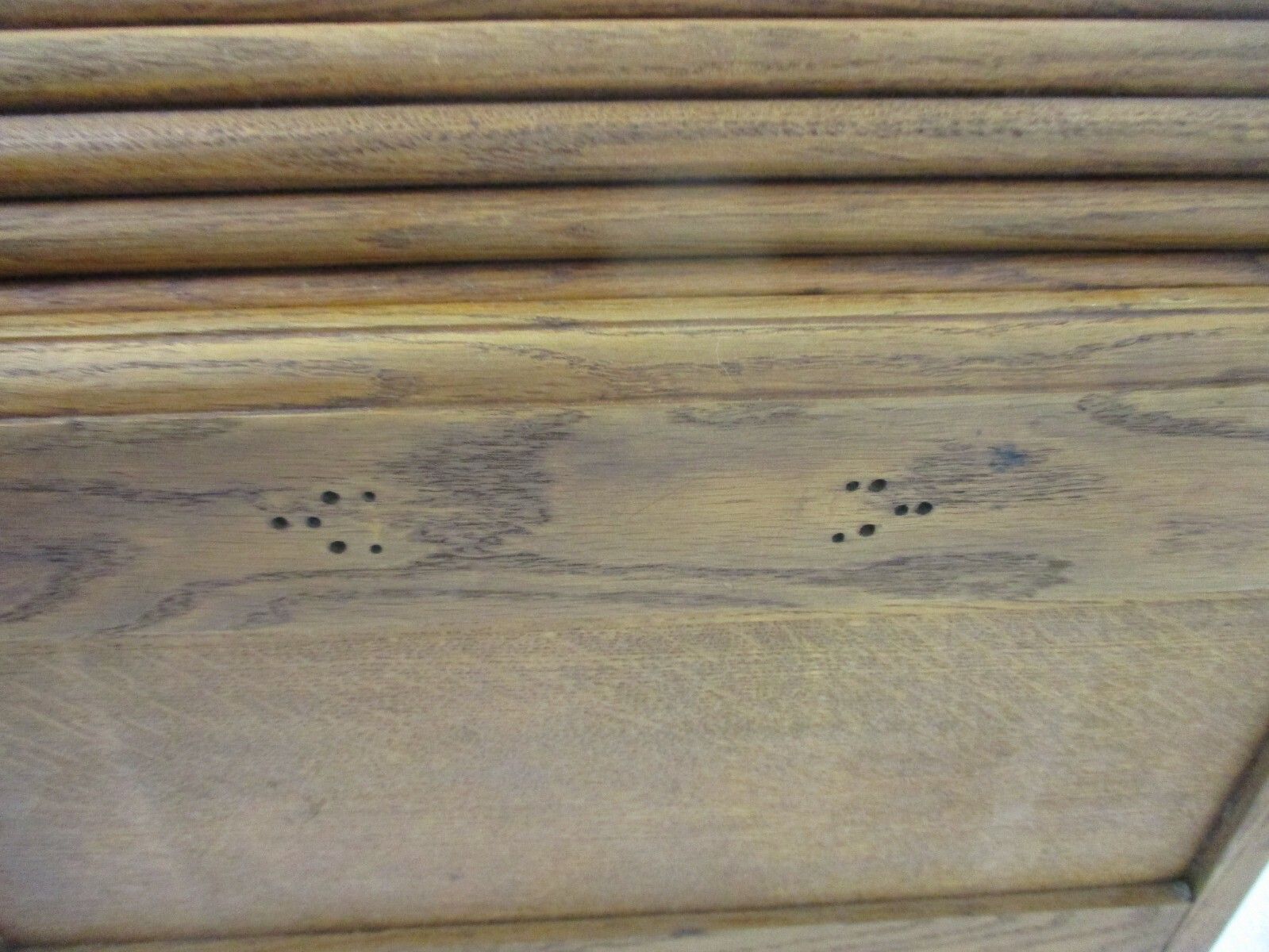 photo for sale Mid Century Modern Filing Cabinet Tambour Sliding Door Wheels Extremely Rare Wow
