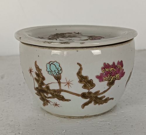 Special Chinese Incense  Burner Holder Porcelain Dish Marked photo buy