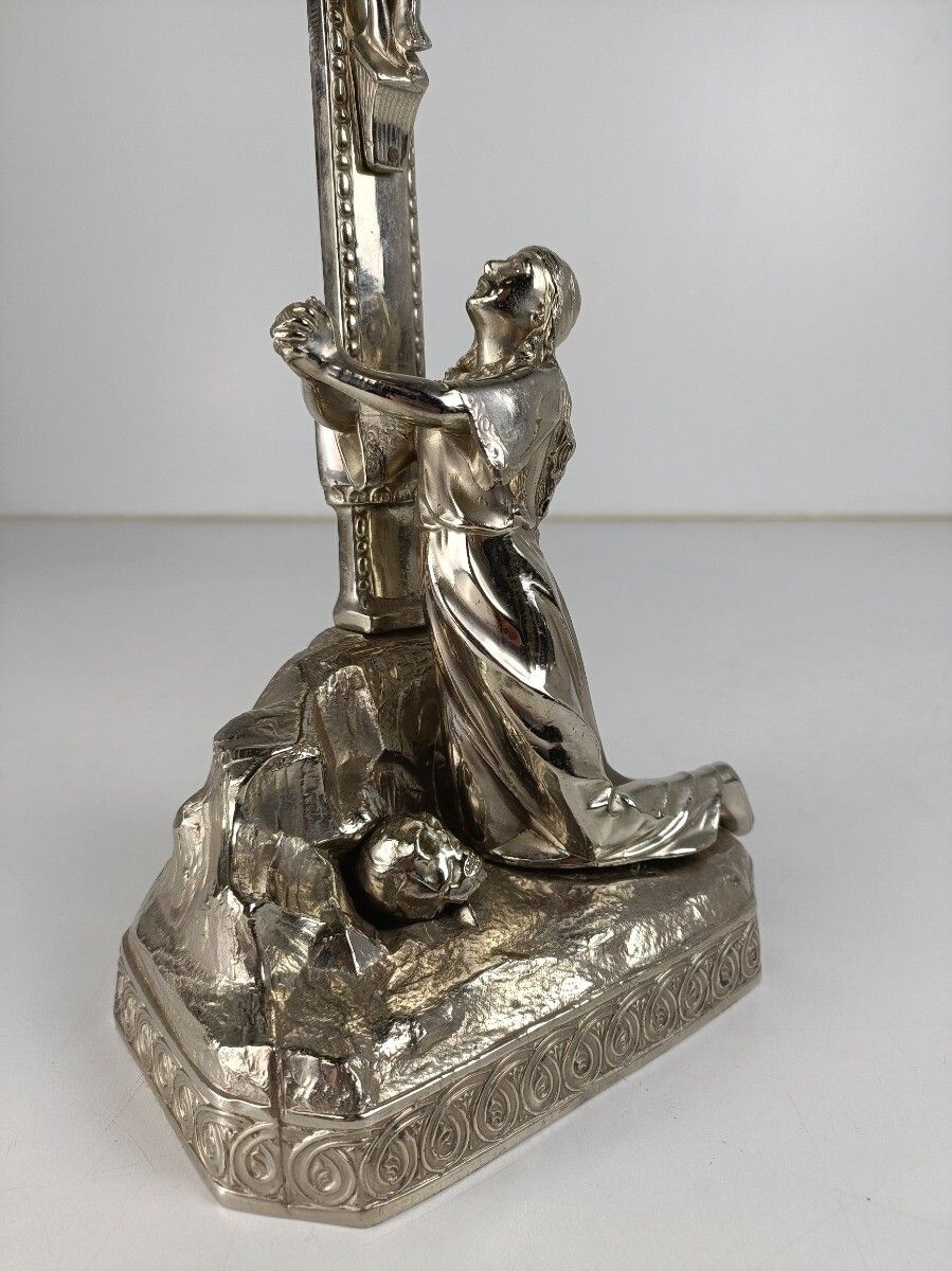 Standing Crucifix Cross Golgotha Crucifixion Calvary Jesus Christ Mary Magdalene photo for sale