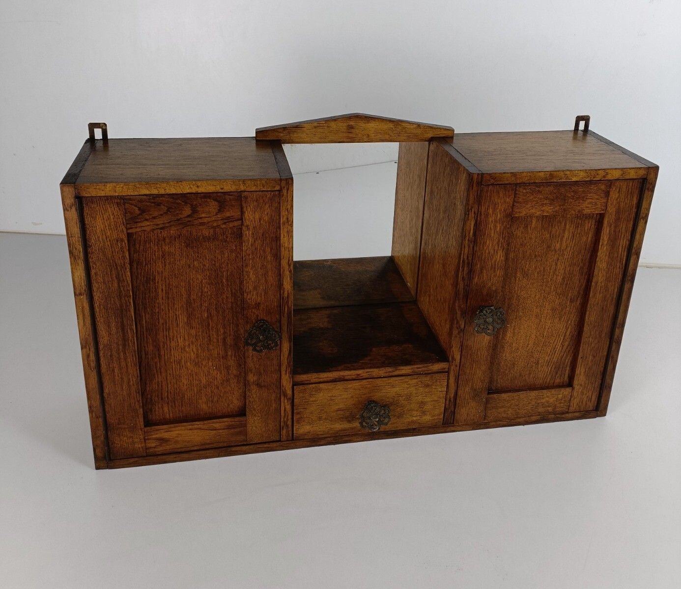 Double Door Art Deco Medicine Cabinet Antique Apothecary Bathroom Kitchen photo for sale