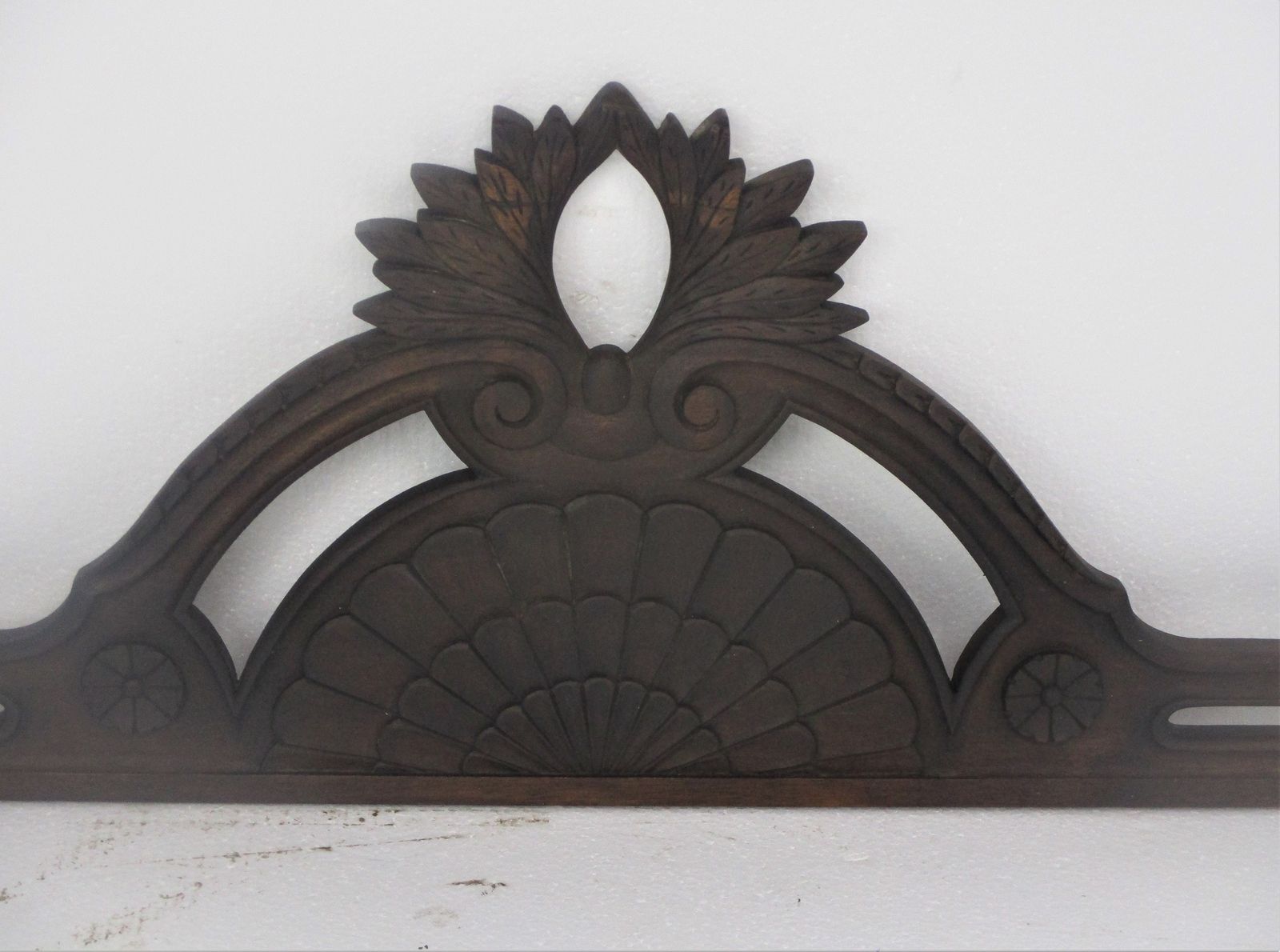 Hand Carved Wood French Pediment Ornate Over Door Architectural Reclaimed Antiqu photo furniture