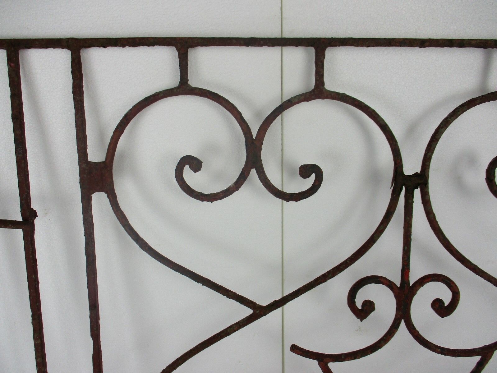 Antique Gate Hinged Hearts Architectural Fence Salvaged Wall Decor Garden photo for sale