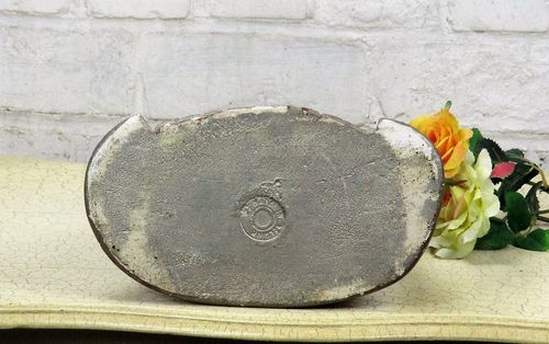 Art Deco Virgin Mary Holy Mother Madonna With Infant Child Plaster Antique