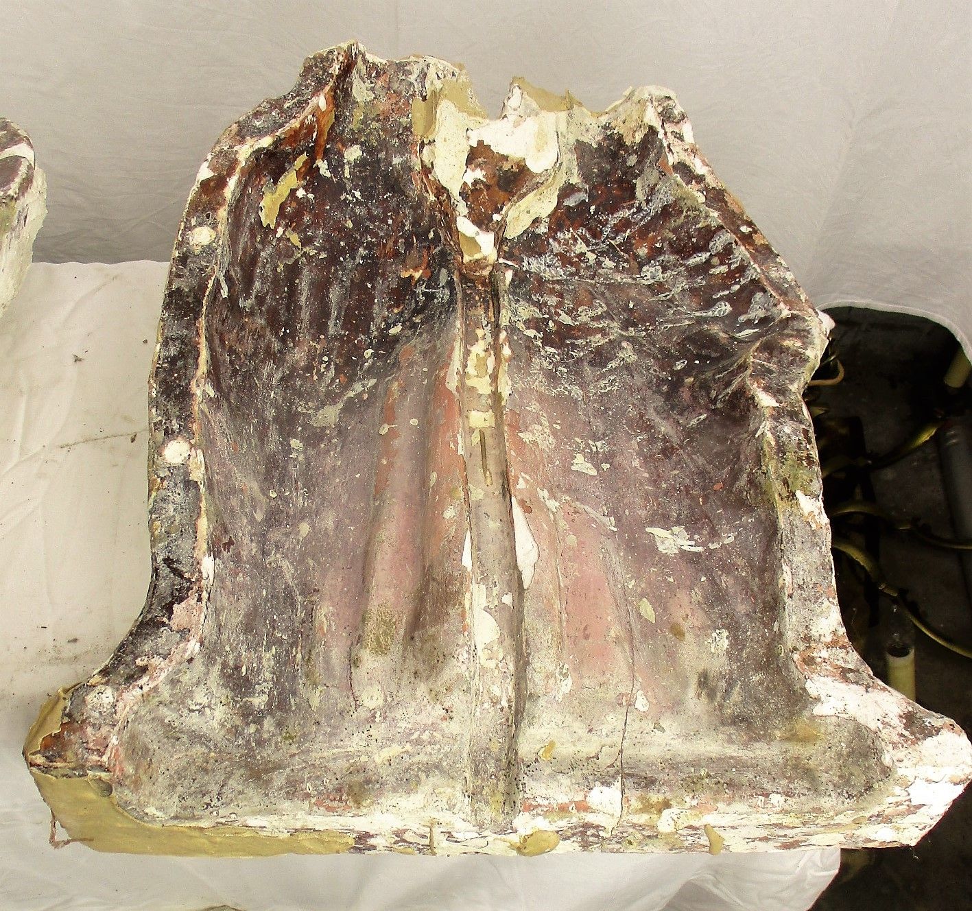 Art Antique Mold For Plaster Statue Holy Family Large Religious Authentic Heavy photo