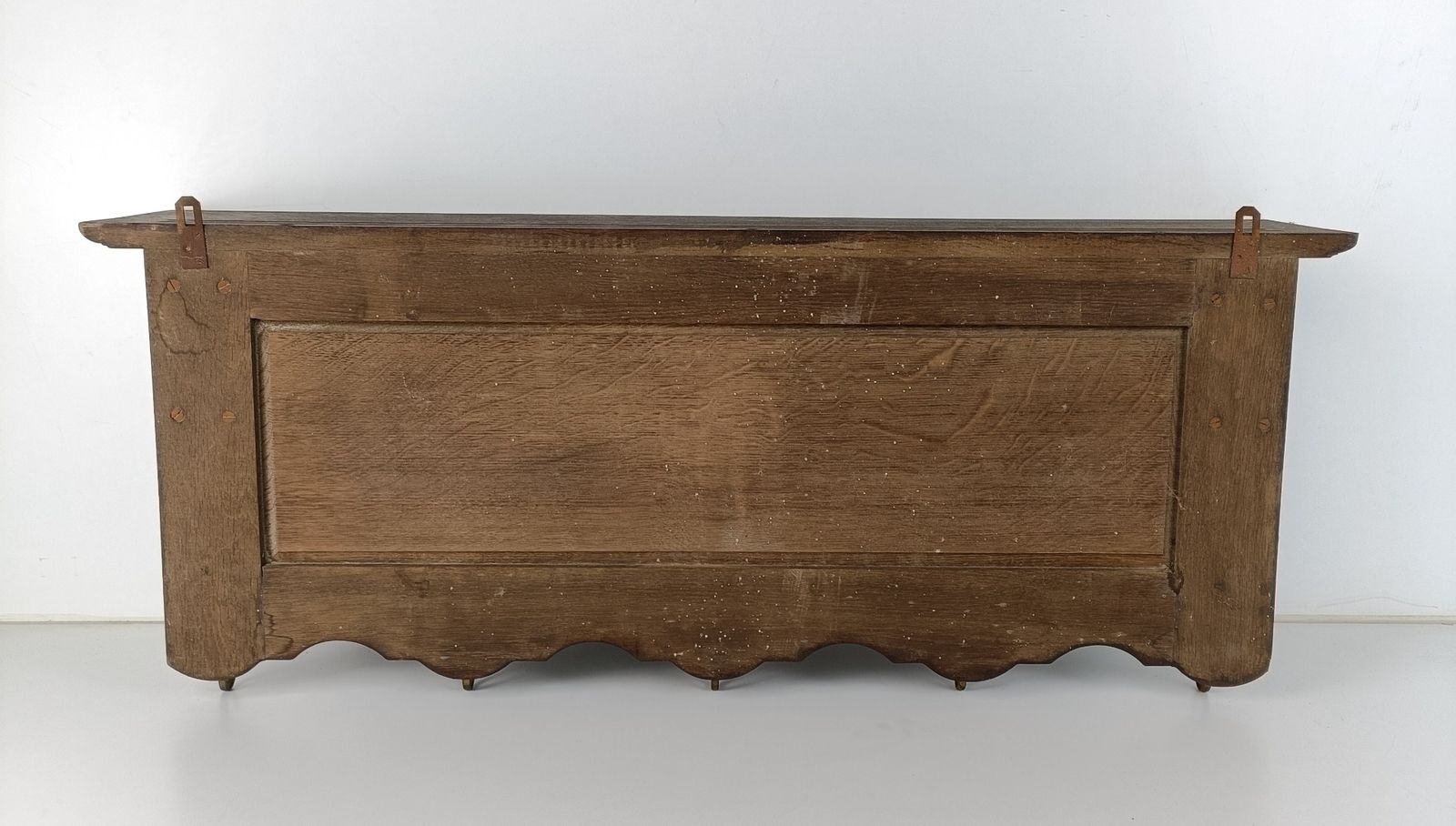 photo for sale Gorgeous Antique Carved Wood Coat Hat Rack Ornate Etched Hand Carved Wood Shield