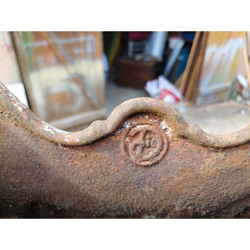 Pair Of Enamelled Cast Iron Planters From 1900 From Charleville Mézières photo buy