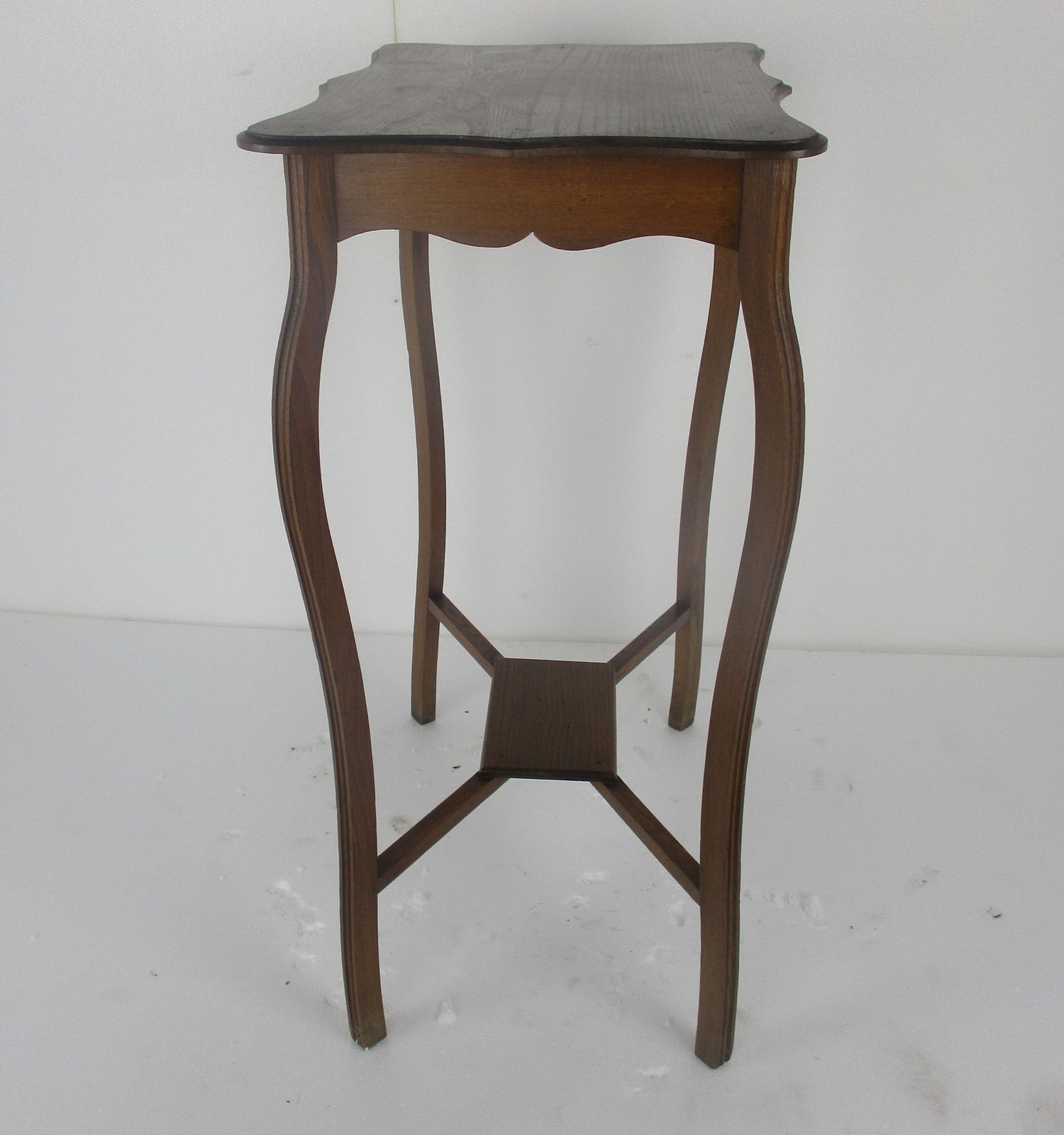 photo furniture Art Nouveau Pedestal Side Occassional Table Plant Bonsai Stand Two Tier Antique
