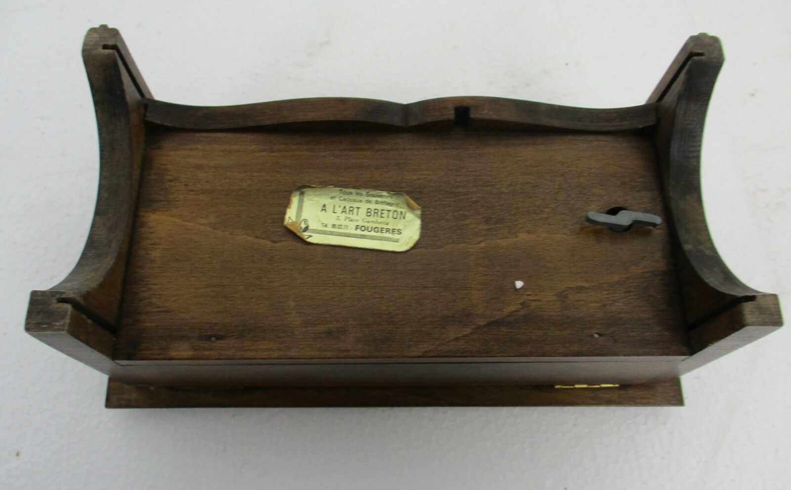 Breton Hand Carved Wooden Music Box Souvenir Beautiful photo buy