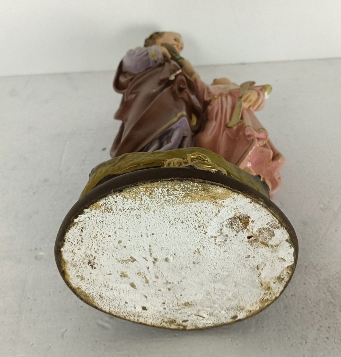 Art Statue Saint Joseph Protector Of Homes Infant Jesus Statue Neo Gothic Antique Po photo