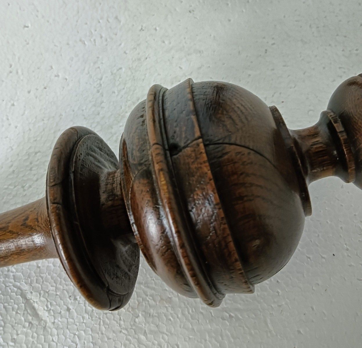 Set Of 2 Reclaimed Carved Wood Large Spindles Balusters Trim Posts Pillar Salv photo Home Decor