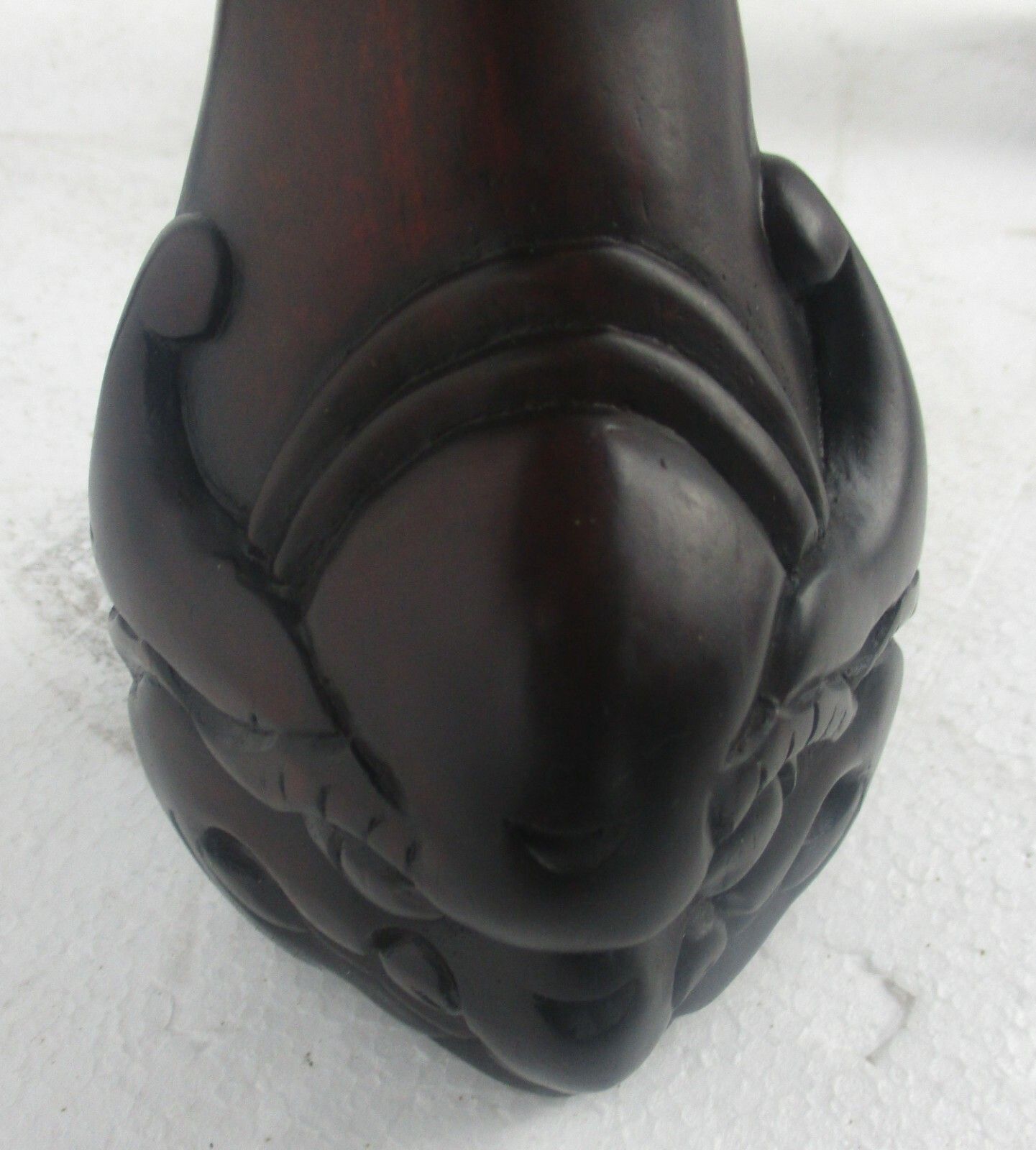 Hand Carved  Rosewood  Chinese Marble Top Hall Bonsaitable Pedestal  Dragons Wow photo buy
