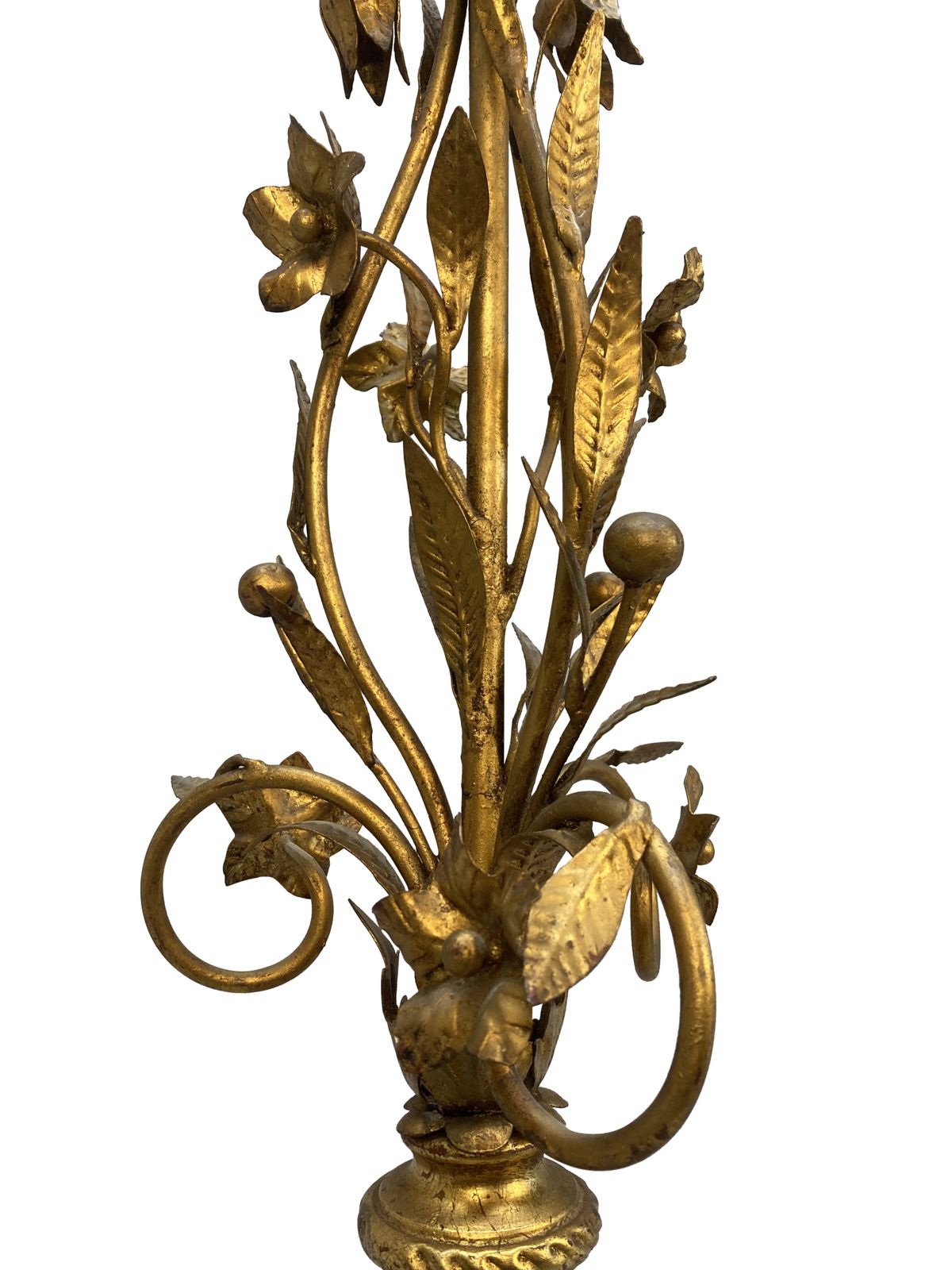 A French Mid Century Gilt Metal Lamp photo for sale