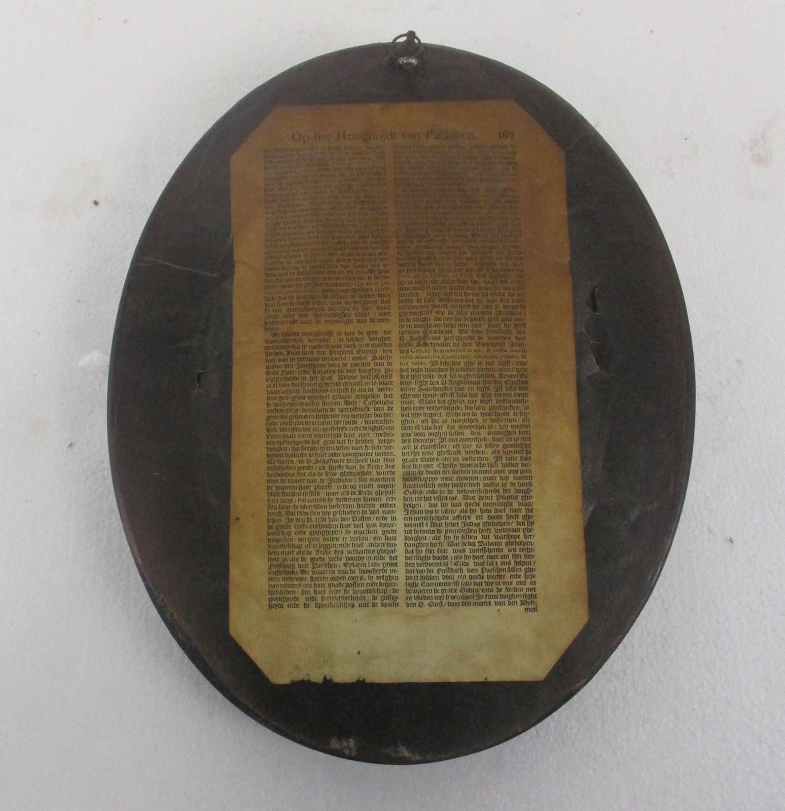 Antique Oval Ornate Wooden Frame  Convex Glass Dome Jesus Christ Golgotha Crucif photo buy