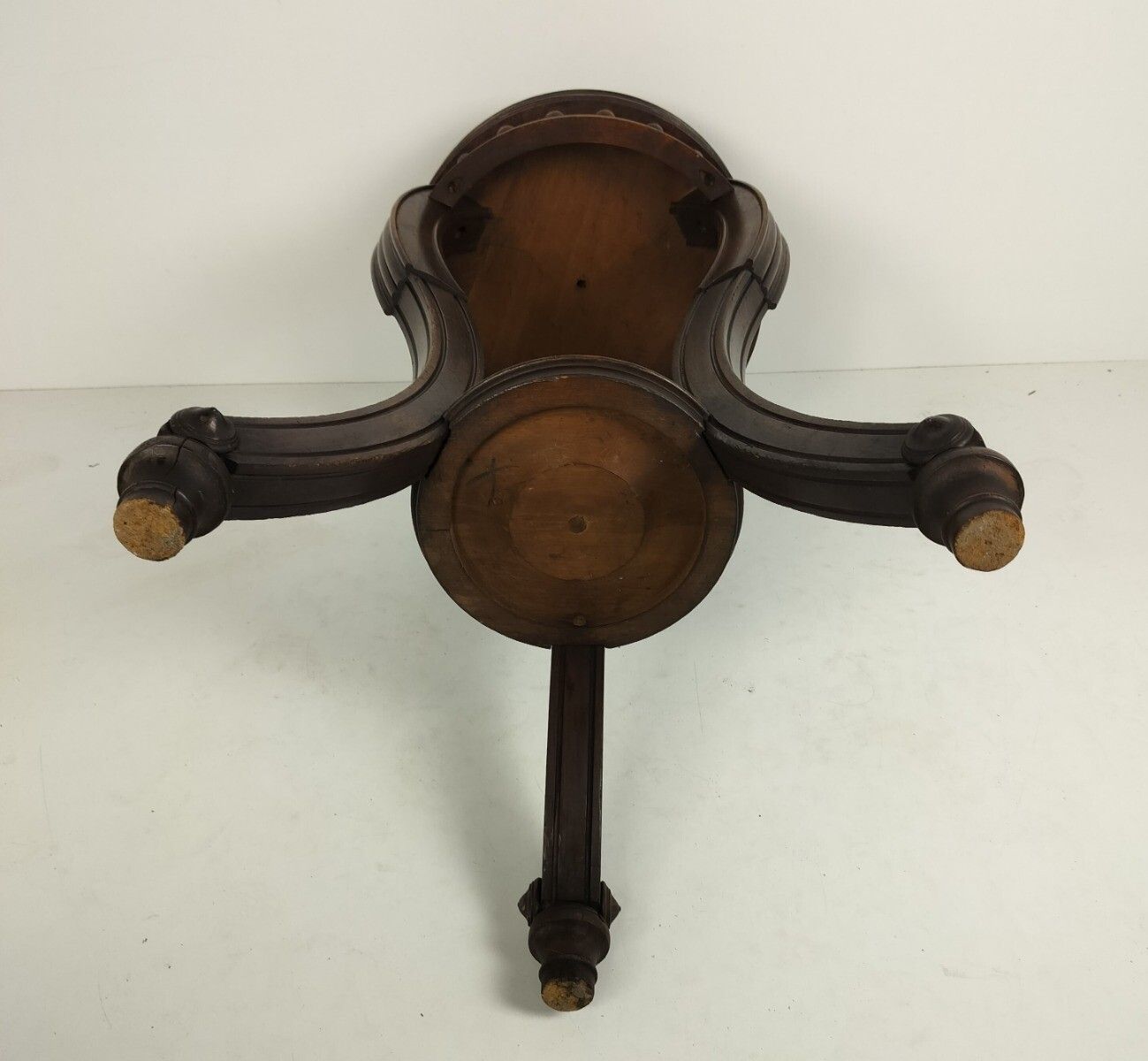 Stunning Antique Pedestal Plant Stand Carved Wood With Spindles Side Table Wow photo vintage