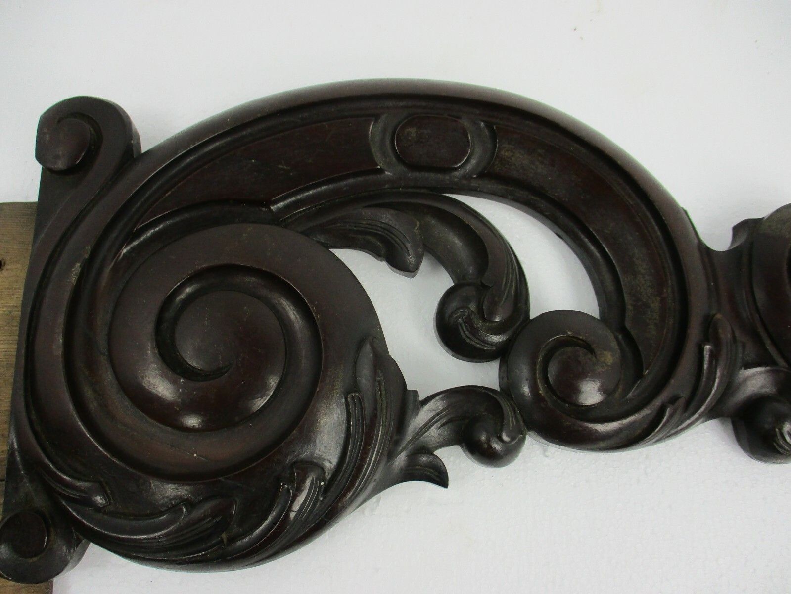 Large Antique Pair Corbels Hand Carved Wood  Architectural Reclaimed Salvaged photo 204.0