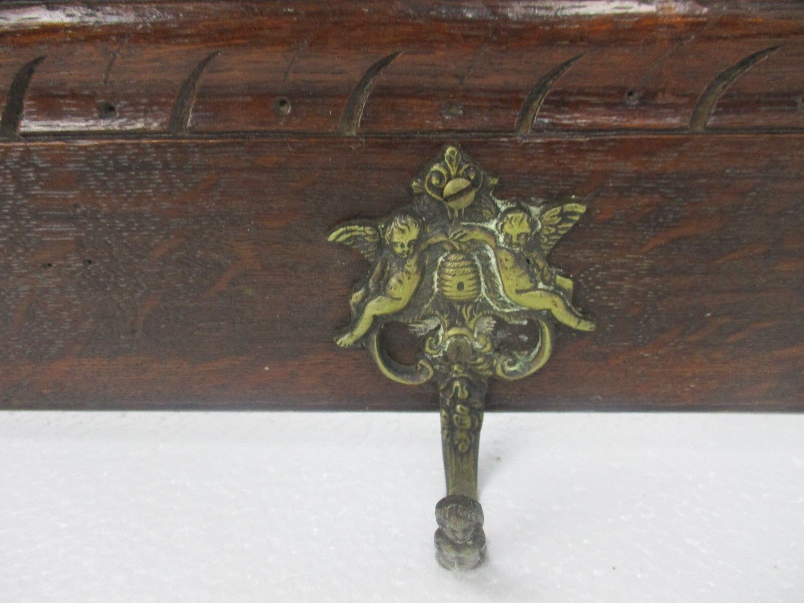 Hand Carved Wood Oak Coat Hat Kitchen Hallway Rack Ornate Lion Heads Wow Xl photo 501.0