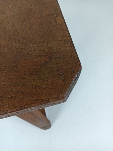 Milking Stool Pedestal Plant Stand Side Table Carved Wood Vintage Special Funky photo Furniture
