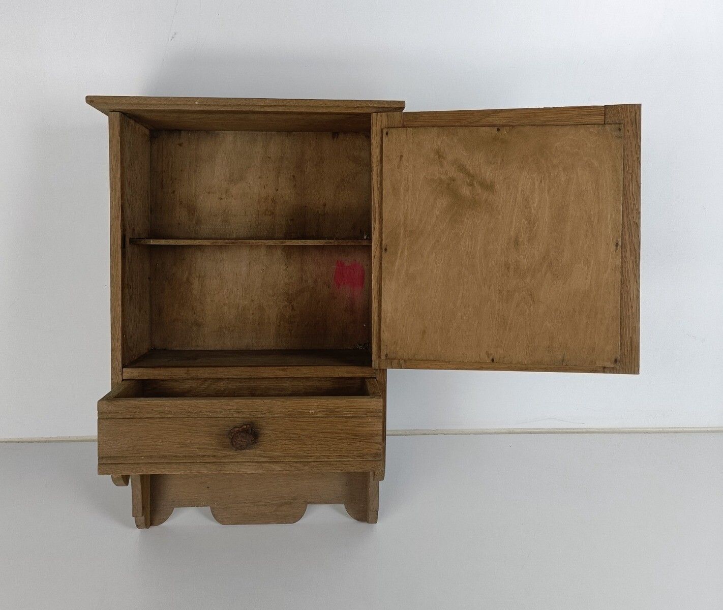 Medicine Cabinet Apothecary Bathroom Shaving Cabinet Antique Carved Wood Beveled photo 323.0