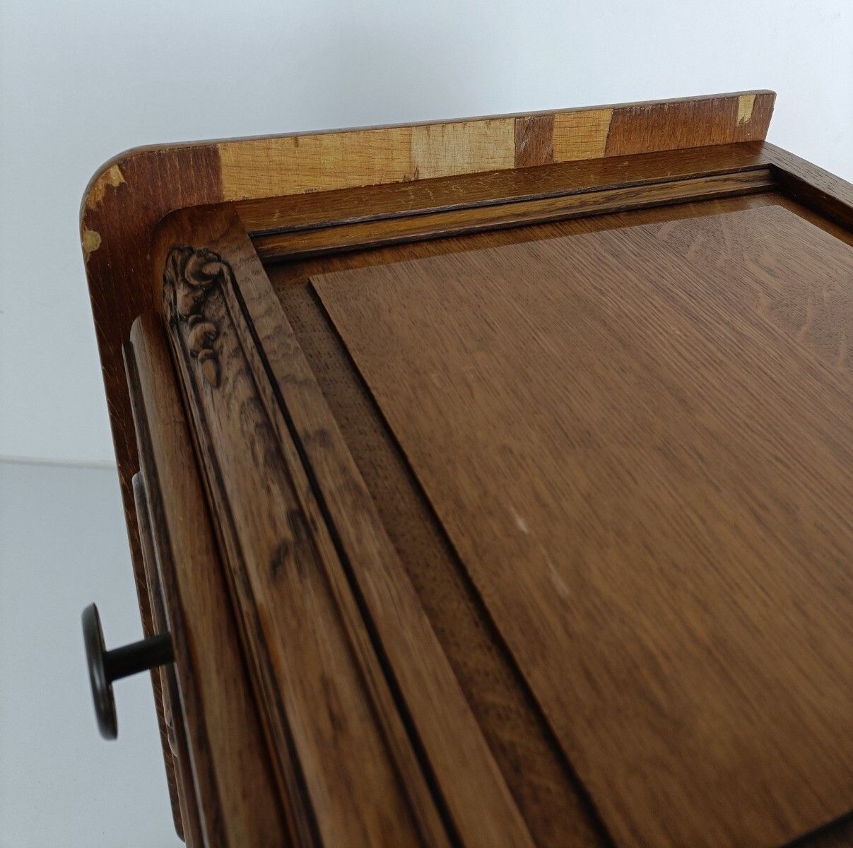 photo for sale Couple French Louis XV/XVI Style Wooden Nightstands End Tables  Vintage Modernis