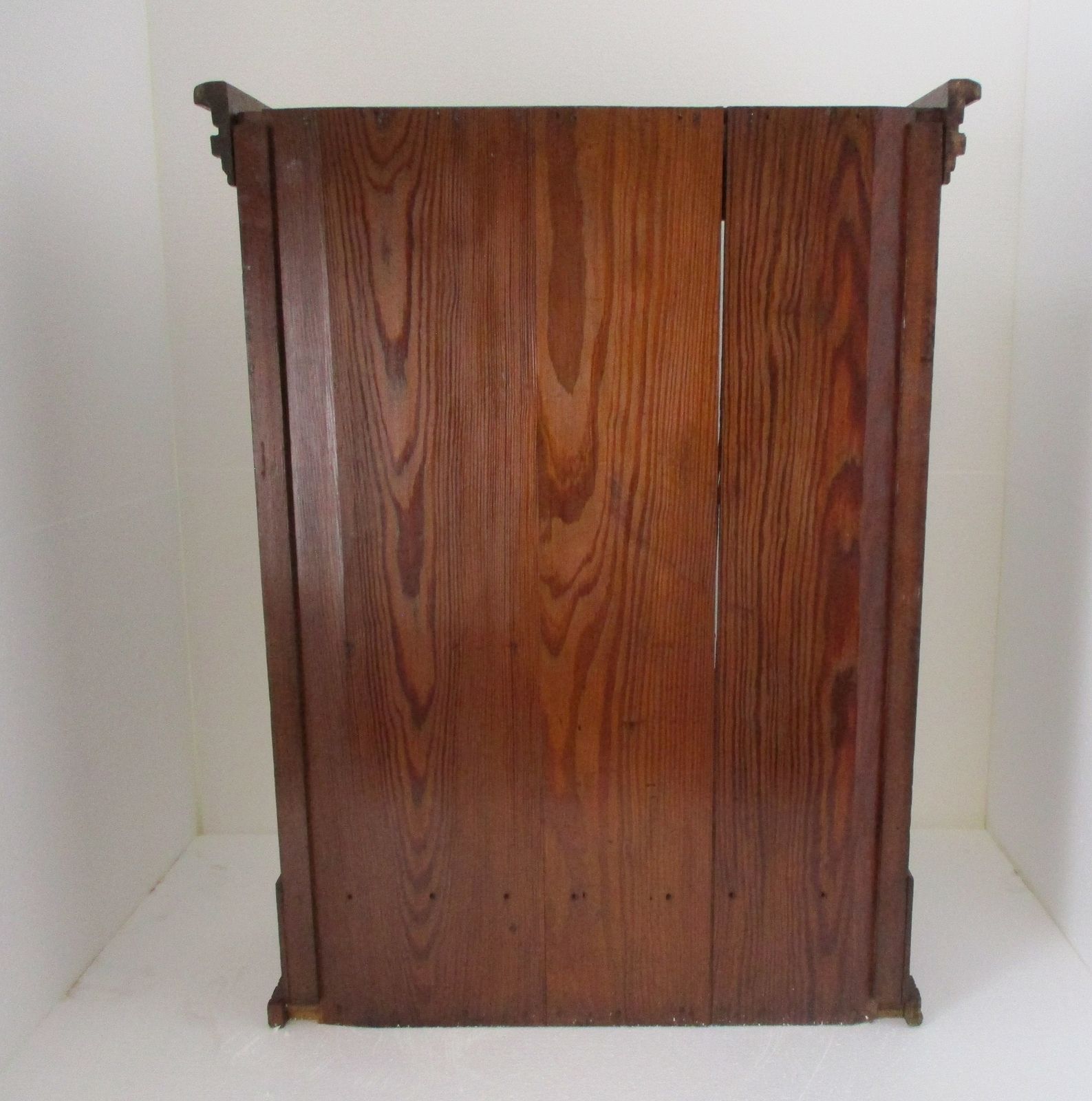photo furniture Gothic Gorgeous Wooden Ornate Chapel For Statue Pitch Pine Inlay Antique Stunnin