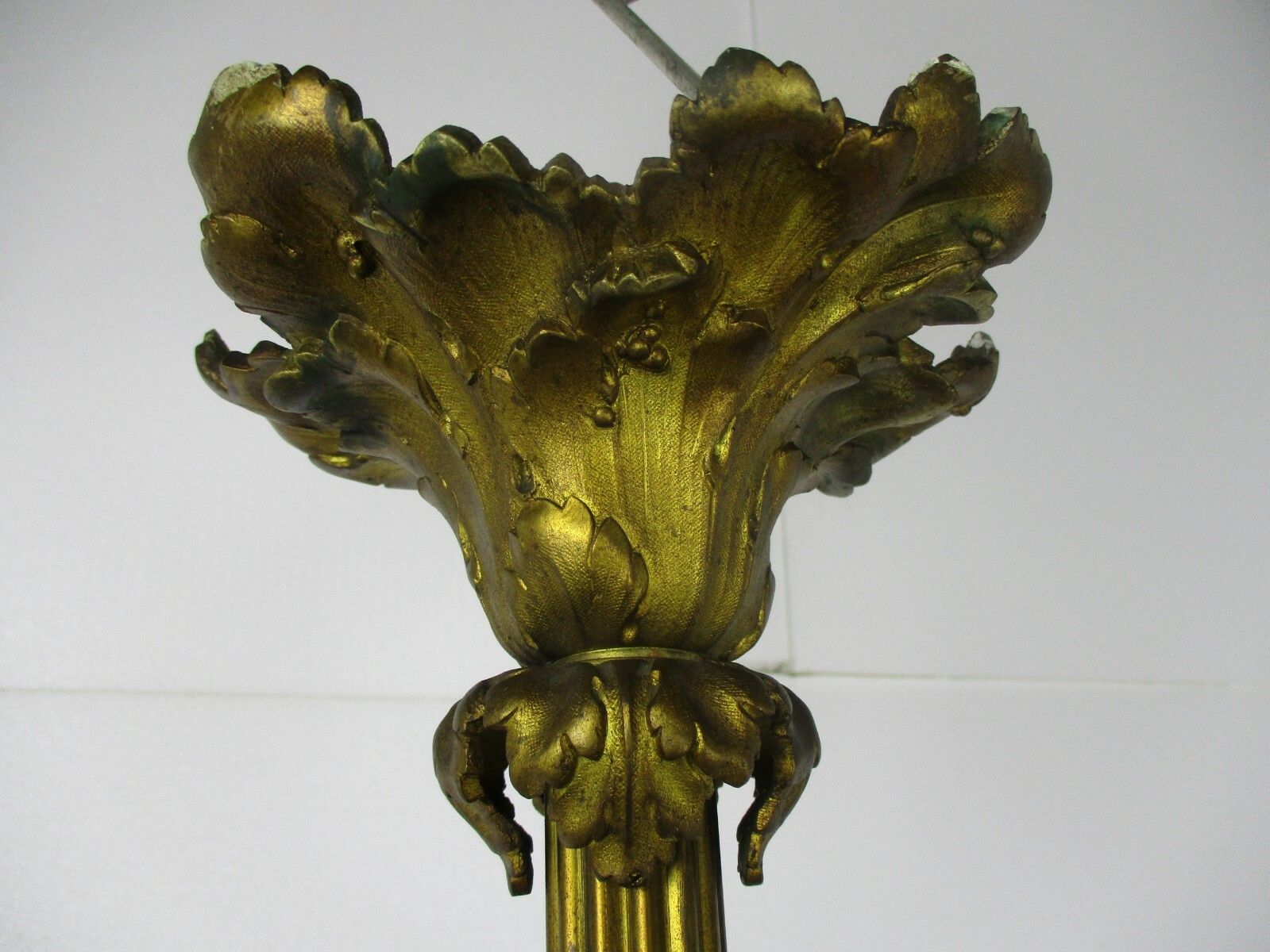Lighting Antique Gothic Castle Chandelier Bronze Doré Gold Gilded Bacchus Grapes Stunning photo