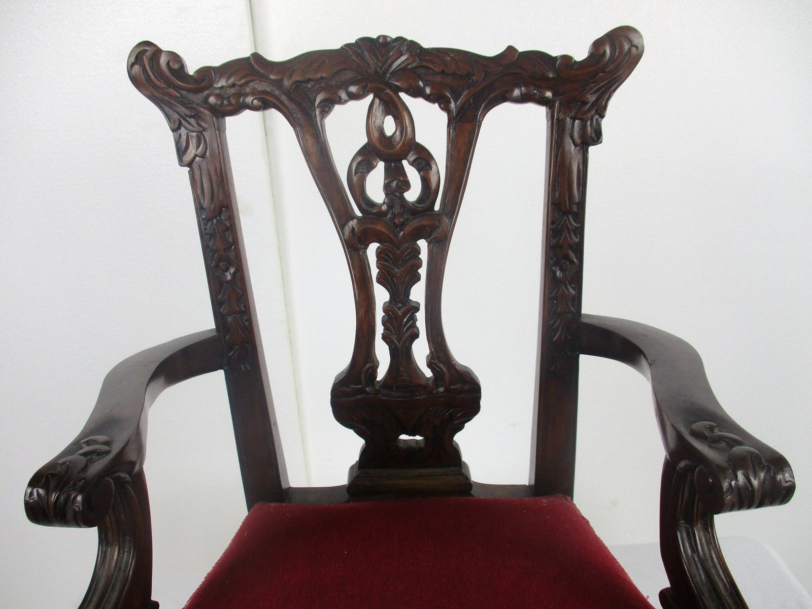 Small Vintage Arm Lounge Chair Fauteuil Louis XVI Style Carved Wood Stunning Chi photo for sale