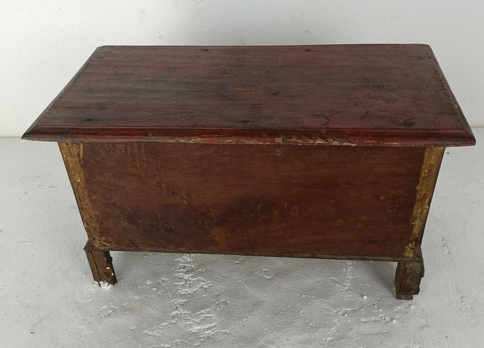 photo for sale Antique 1700s Chest Of Drawers Cabinet Small Gorgeous Carved Wood Ornate Wow