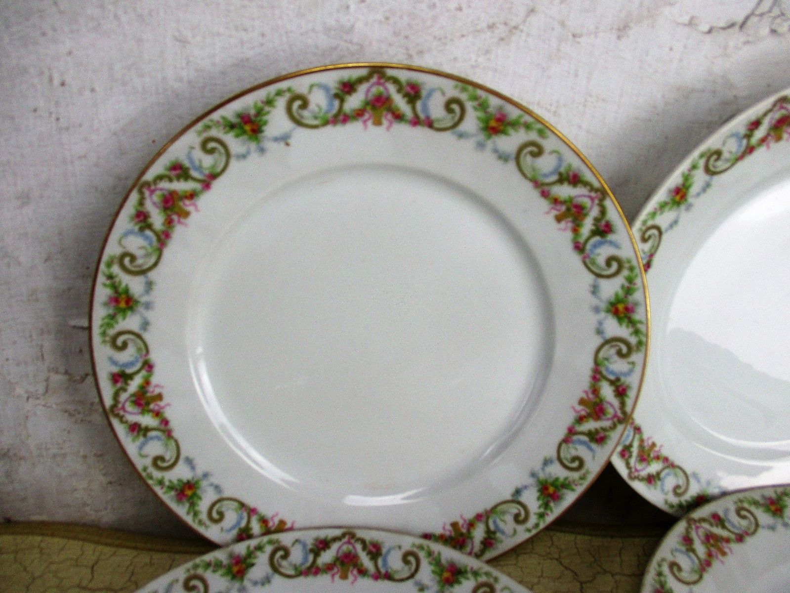 Set Of 6 Limoges Dinner Plates Wg Limoges Guerin French France Gorgeous photo furniture