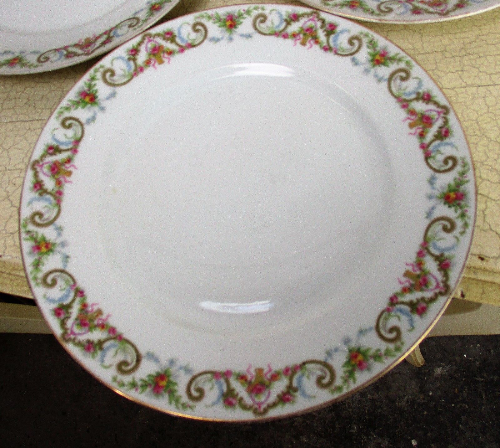 Set Of 6 Limoges Dinner Plates Wg Limoges Guerin French France Gorgeous photo for sale