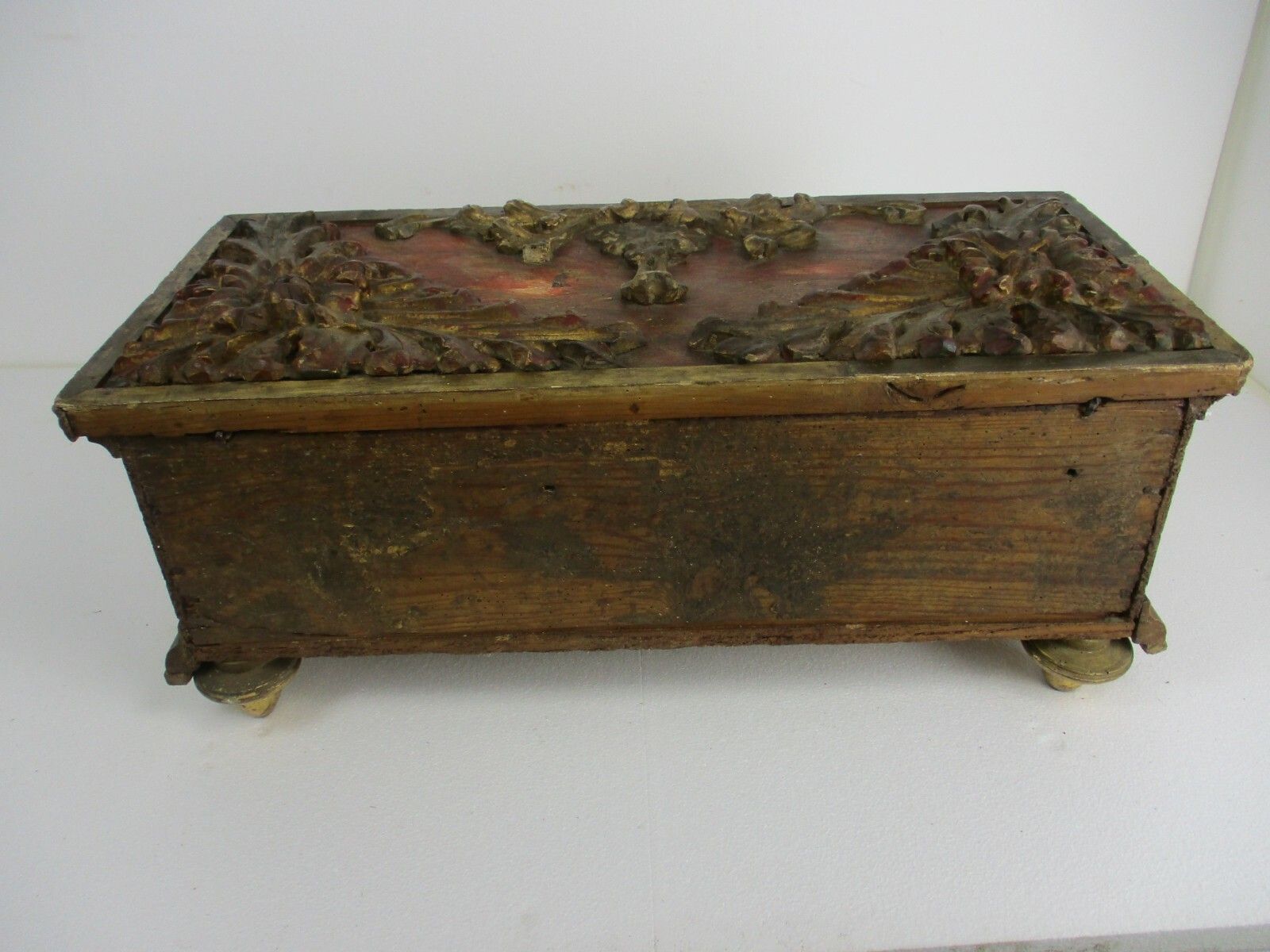 photo for sale 18th Century Wooden Ornate French Blanket Wedding Hope Chest Trunk Gorgeous!!