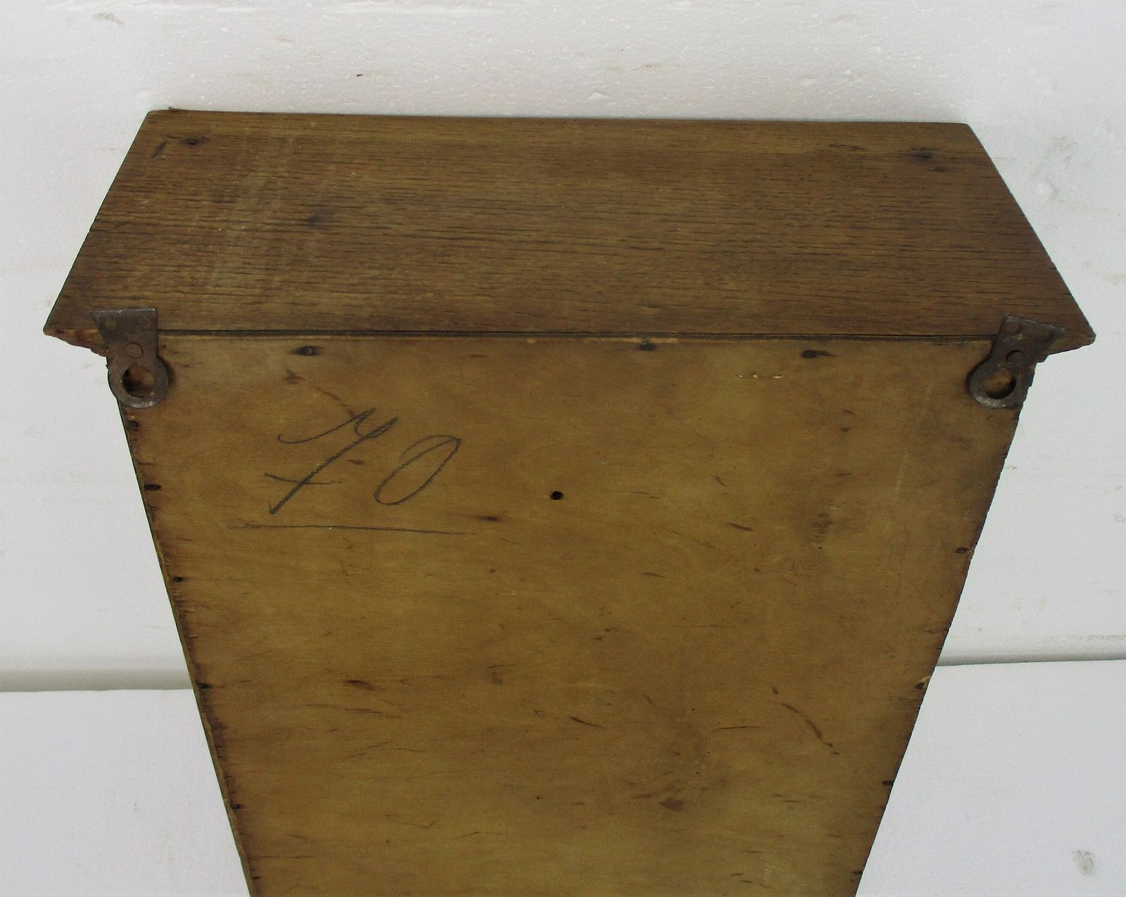 photo furniture Kitchen Medicine Apothecary Wood Bathroom Cabinet Beveled Glass Wooden Hobnails